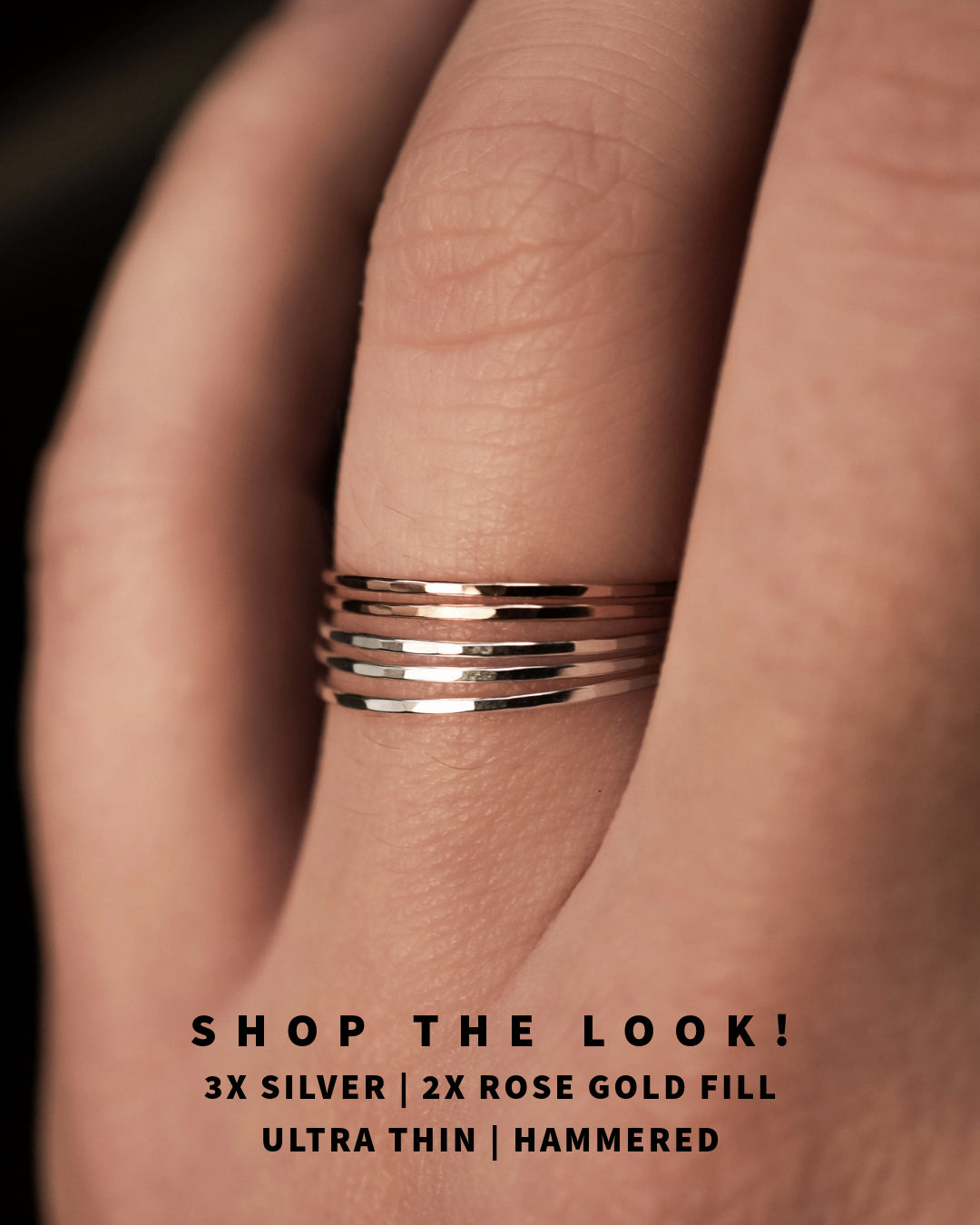 Ultra Thin Ring, 14K Rose Gold Fill