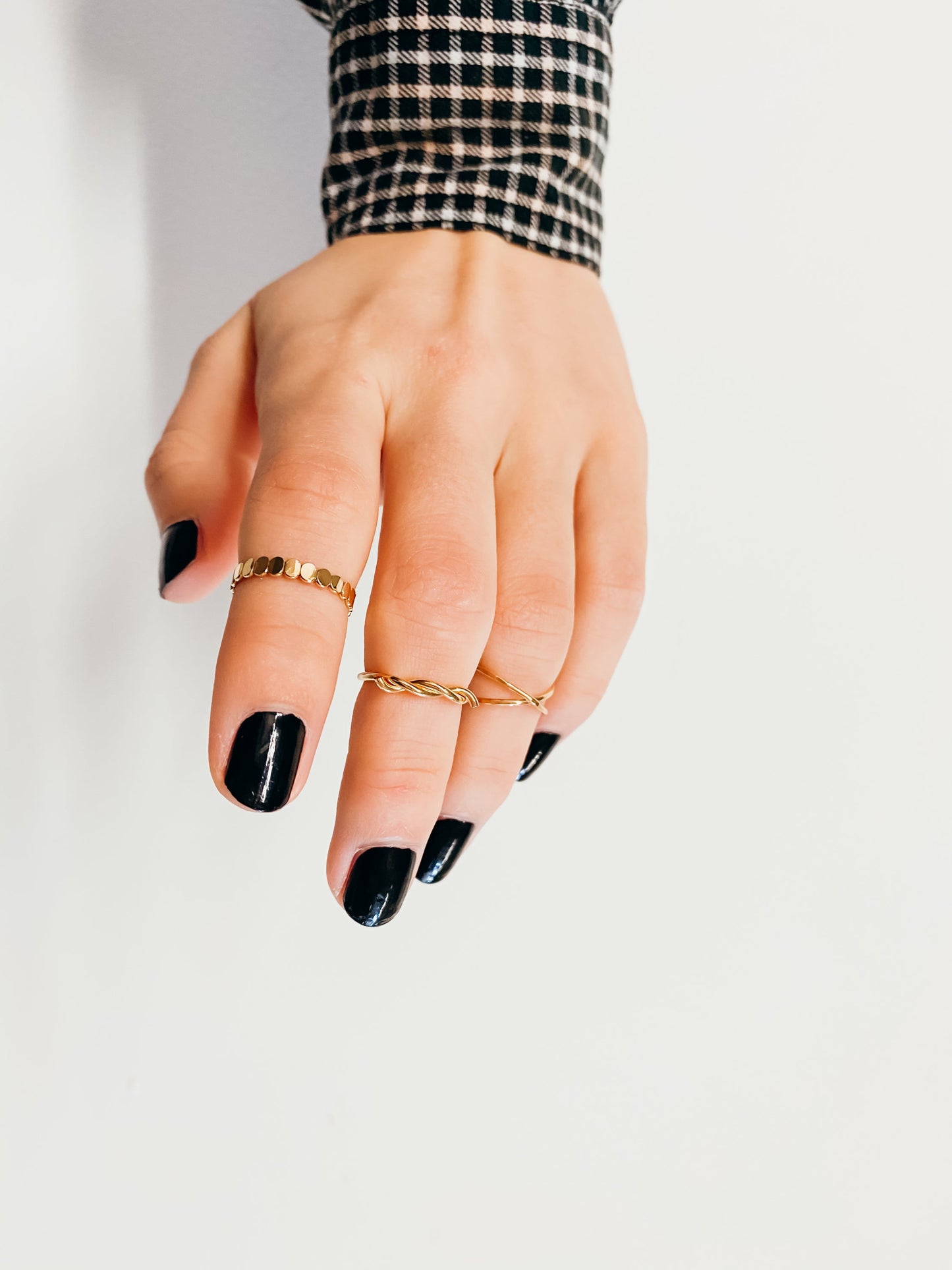 Barbed Wire Ring, Solid 14K Gold