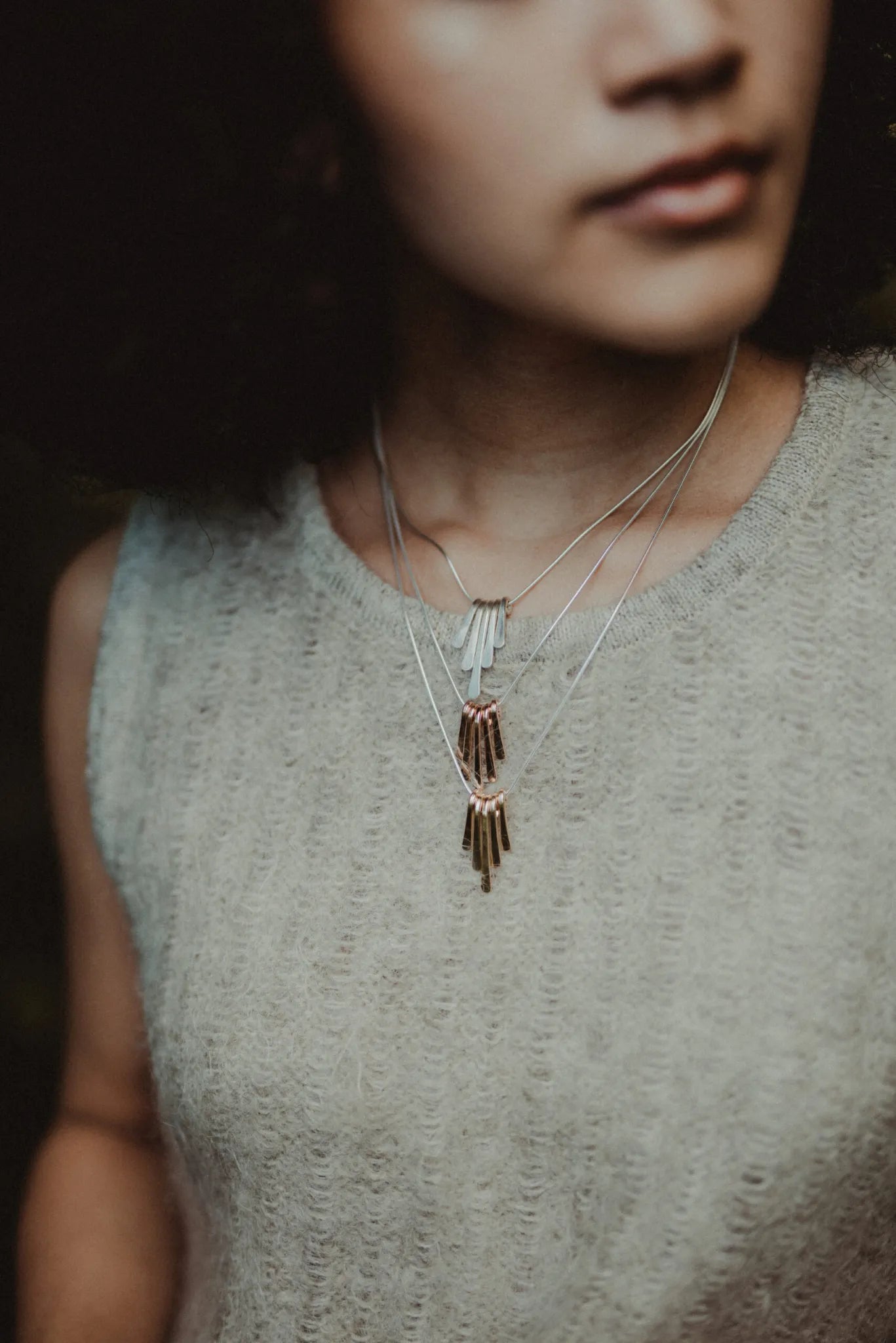 Mini Sunburst Necklace, Gold Fill, Rose Gold Fill, or Sterling Silver