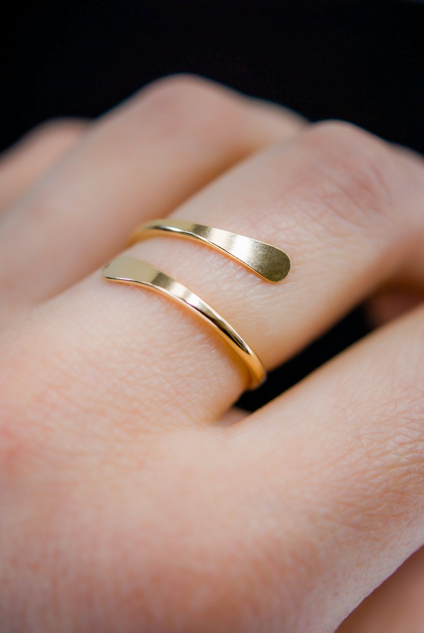 Sunburst Ring, Solid 14K Gold