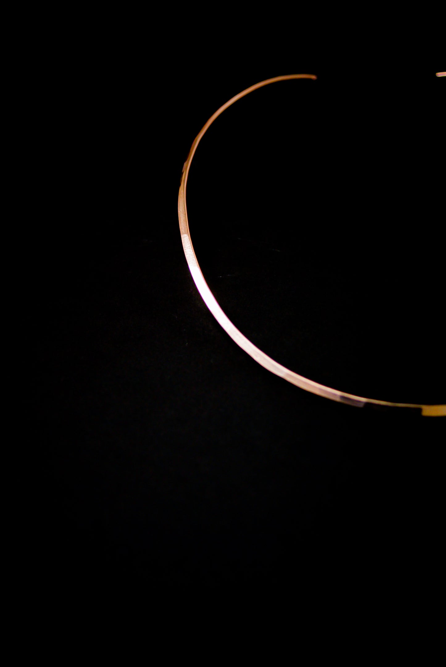 Hammered Collar Necklace, Gold Fill, Rose Gold Fill, or Sterling Silver