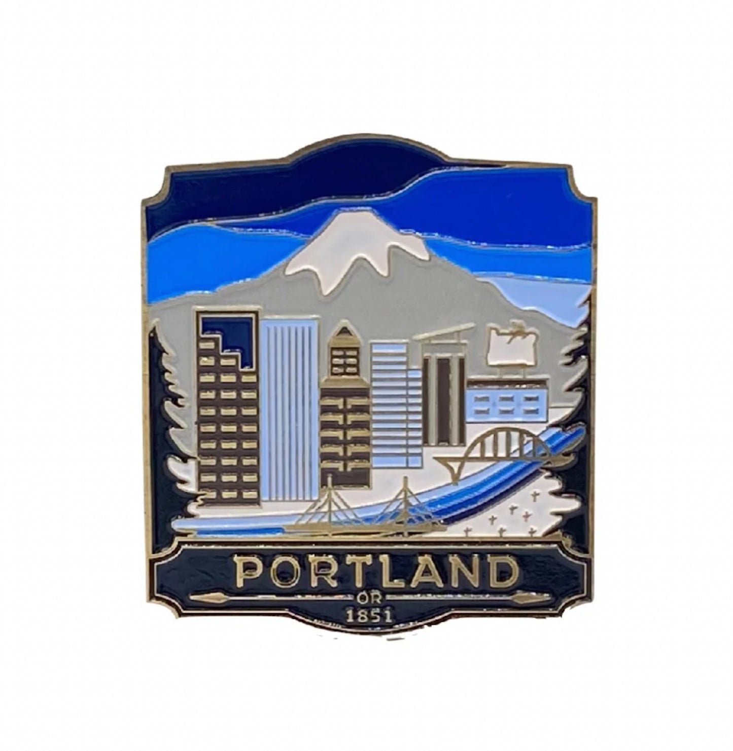 City of Portland Enamel Pin