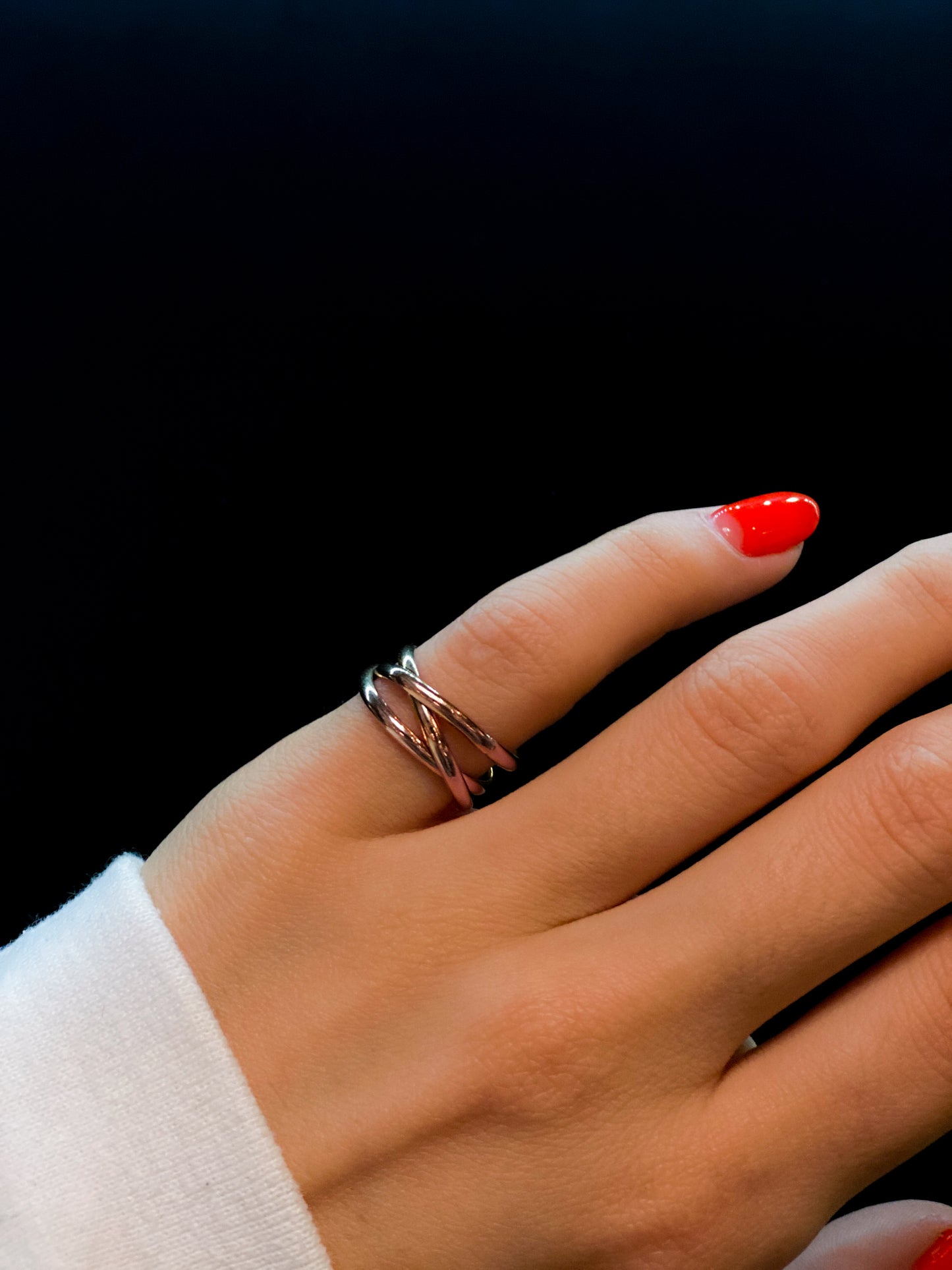 Infinity Spiral Ring, 14K Rose Gold Fill