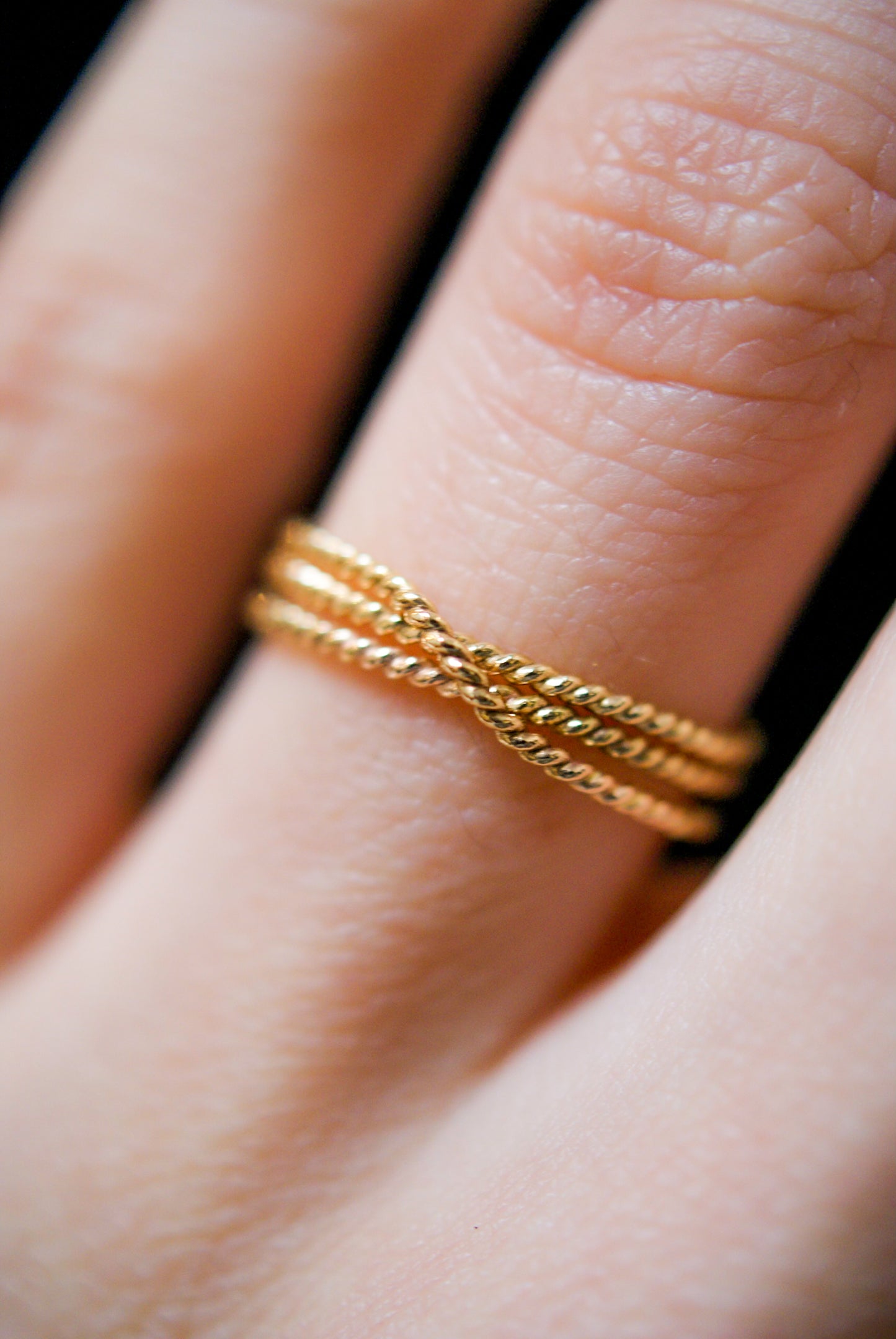 Twist Overlap Ring, 14K Gold Fill