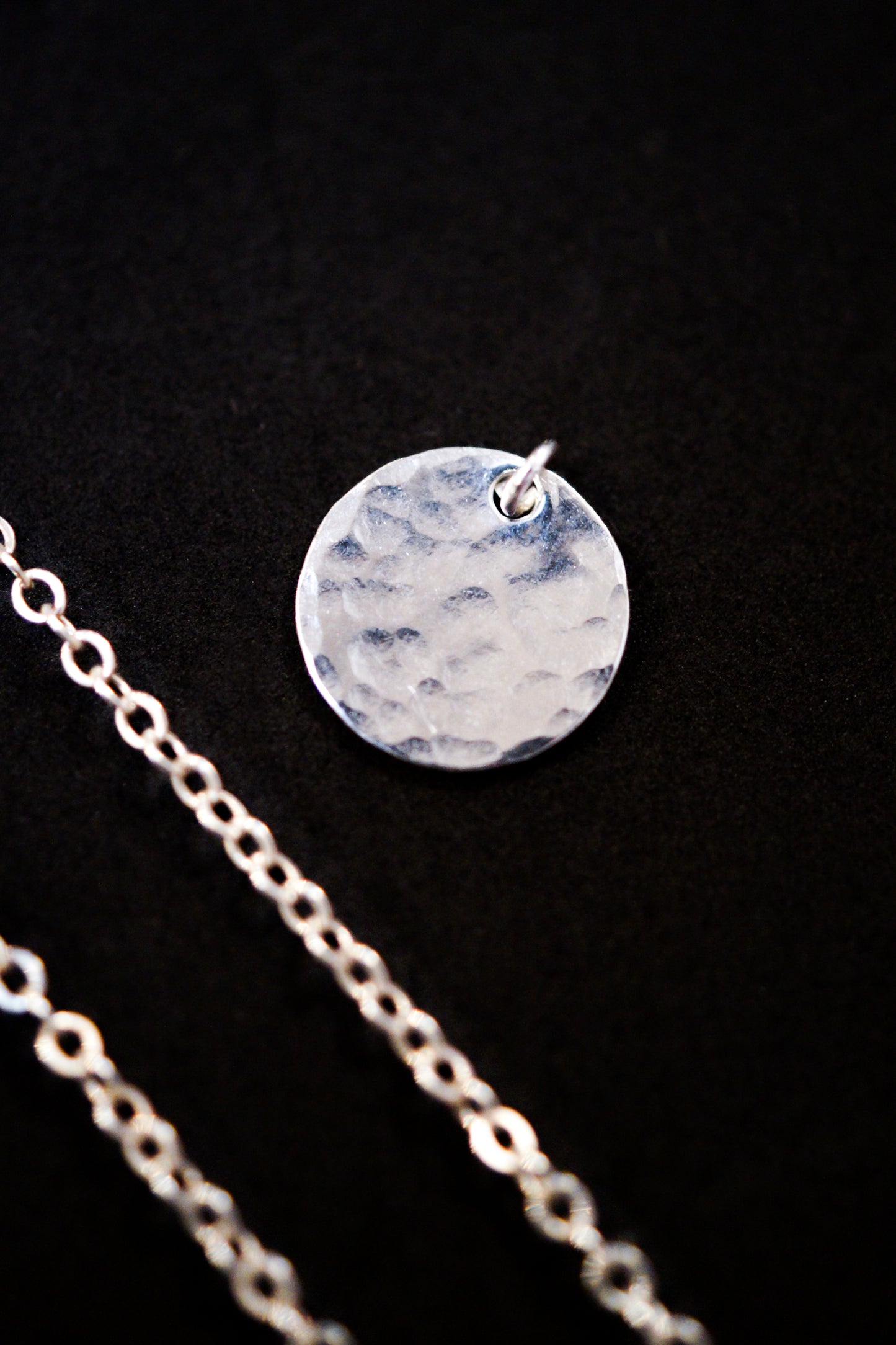 Textured Disc Pendant Charm