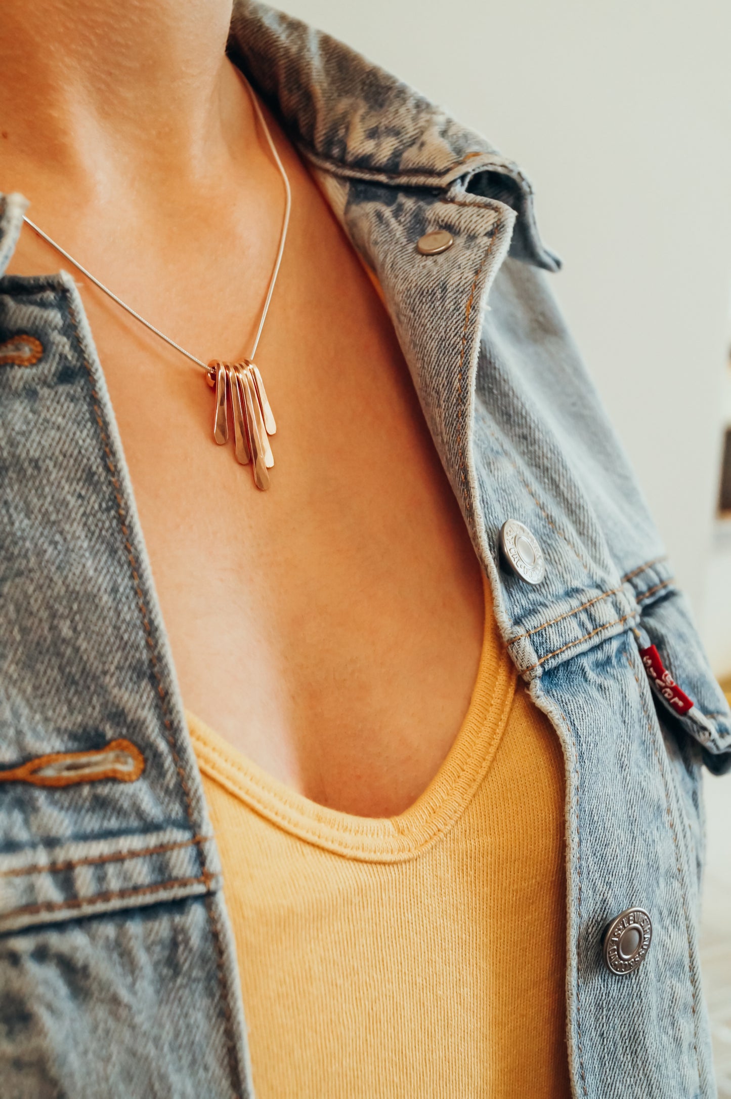 Mini Sunburst Necklace, Gold Fill, Rose Gold Fill, or Sterling Silver