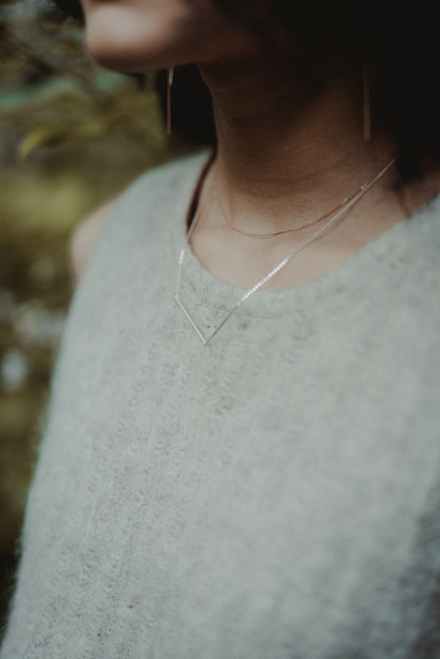 Mini Geo Necklace, Gold Fill, Rose Gold Fill or Sterling Silver