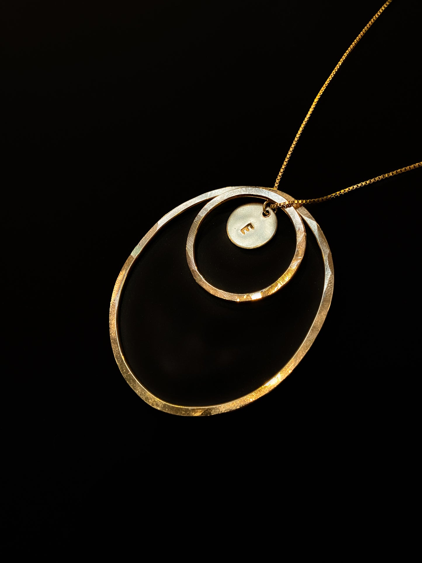 Small Circle Pendant in Gold Fill, Rose Gold Fill, or Sterling Silver