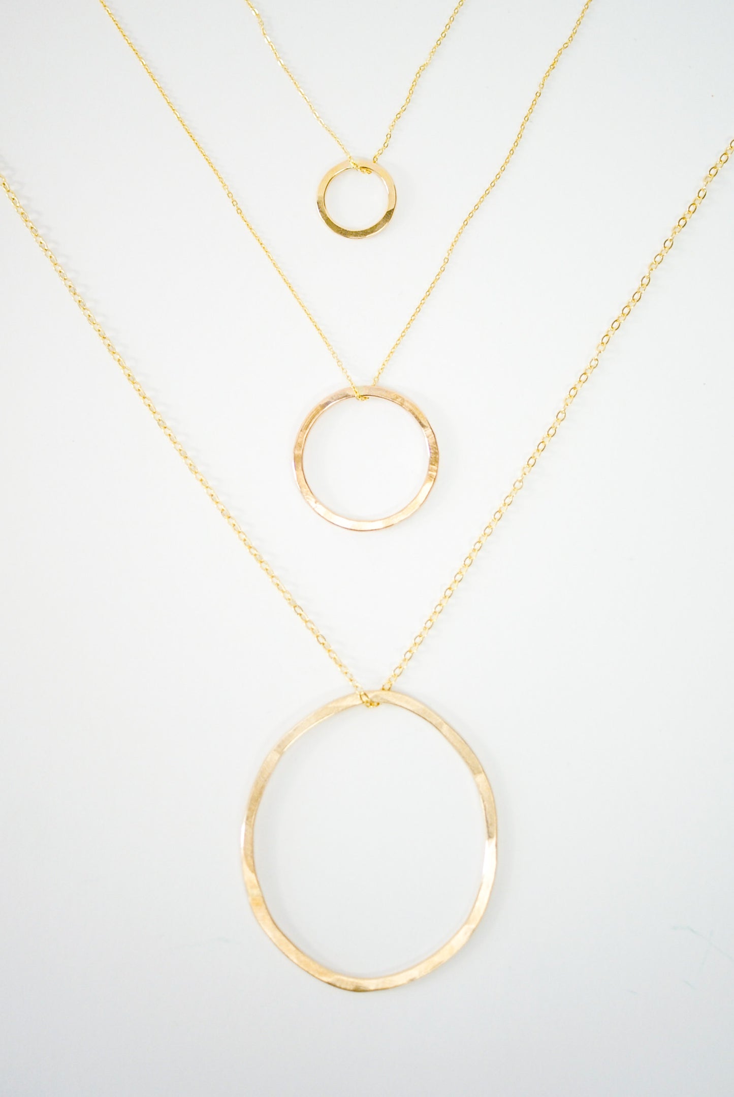 Mini Circle Pendant in Gold Fill, Rose Gold Fill, or Sterling Silver