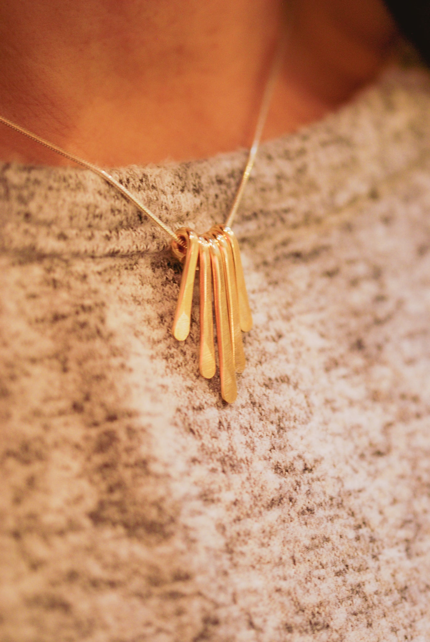 Mini Sunburst Necklace, Gold Fill, Rose Gold Fill, or Sterling Silver