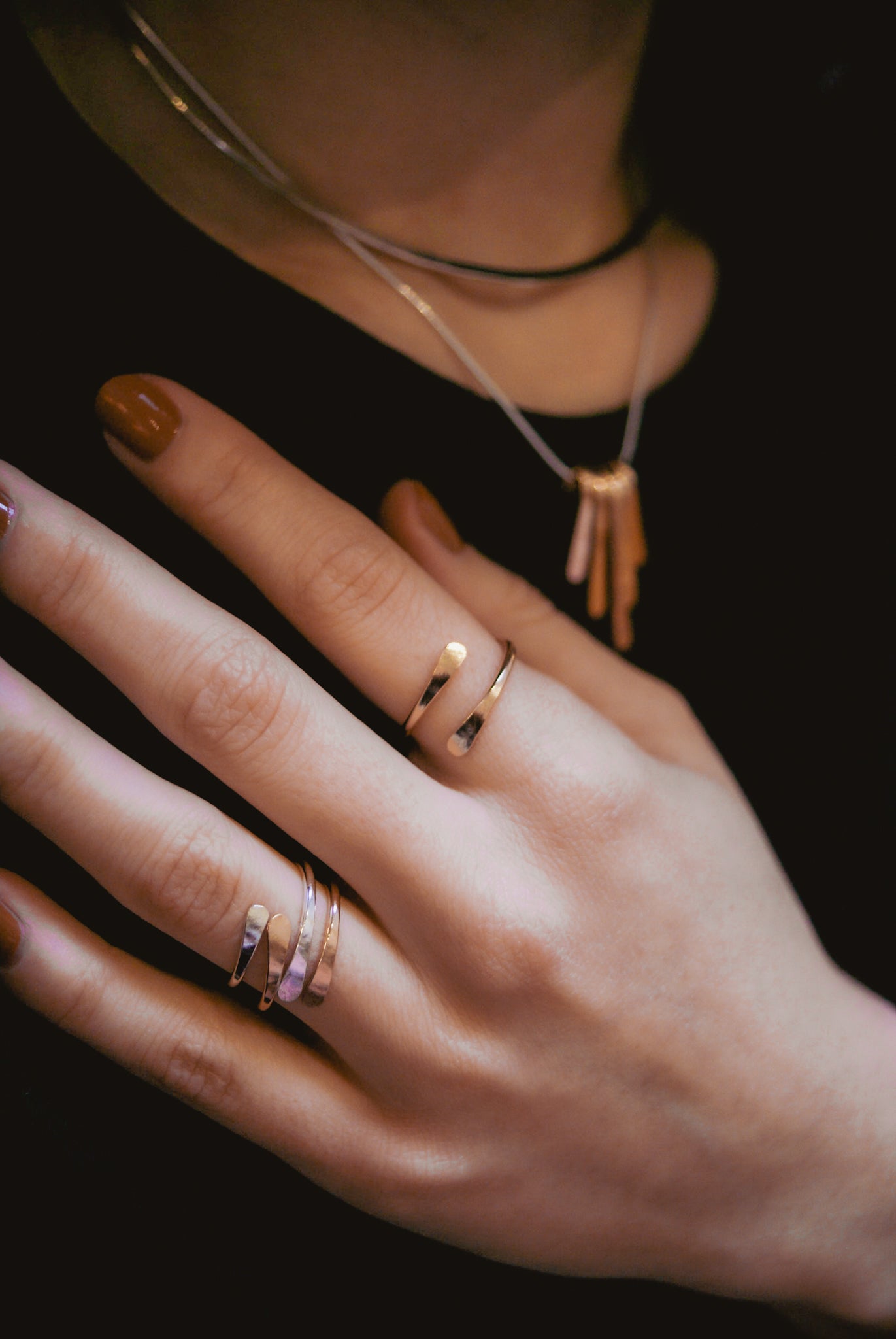 Sunburst Ring, Solid 14K Rose Gold