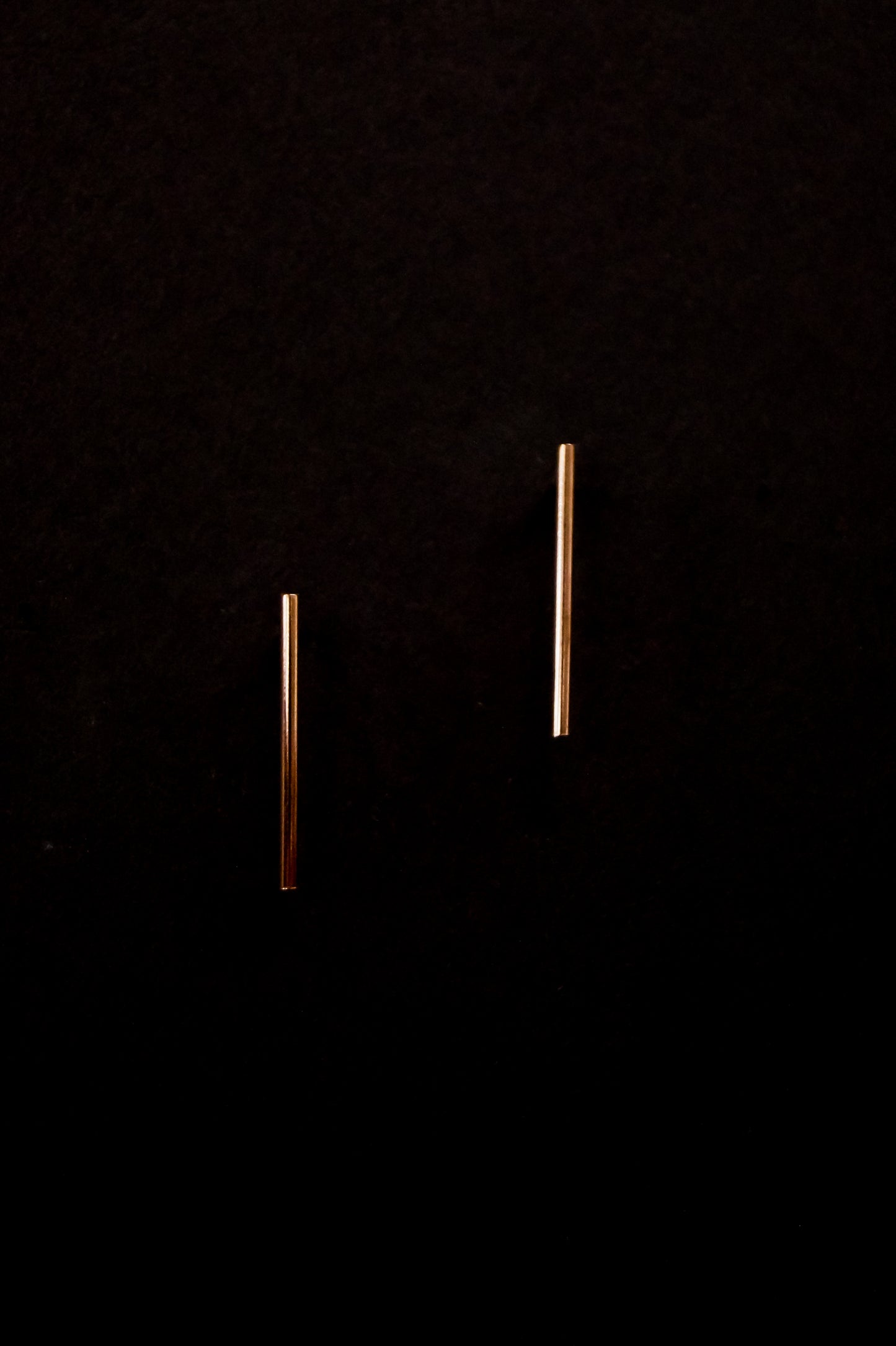 Bar Stud Earrings, Gold Fill, Rose Gold Fill or Sterling Silver