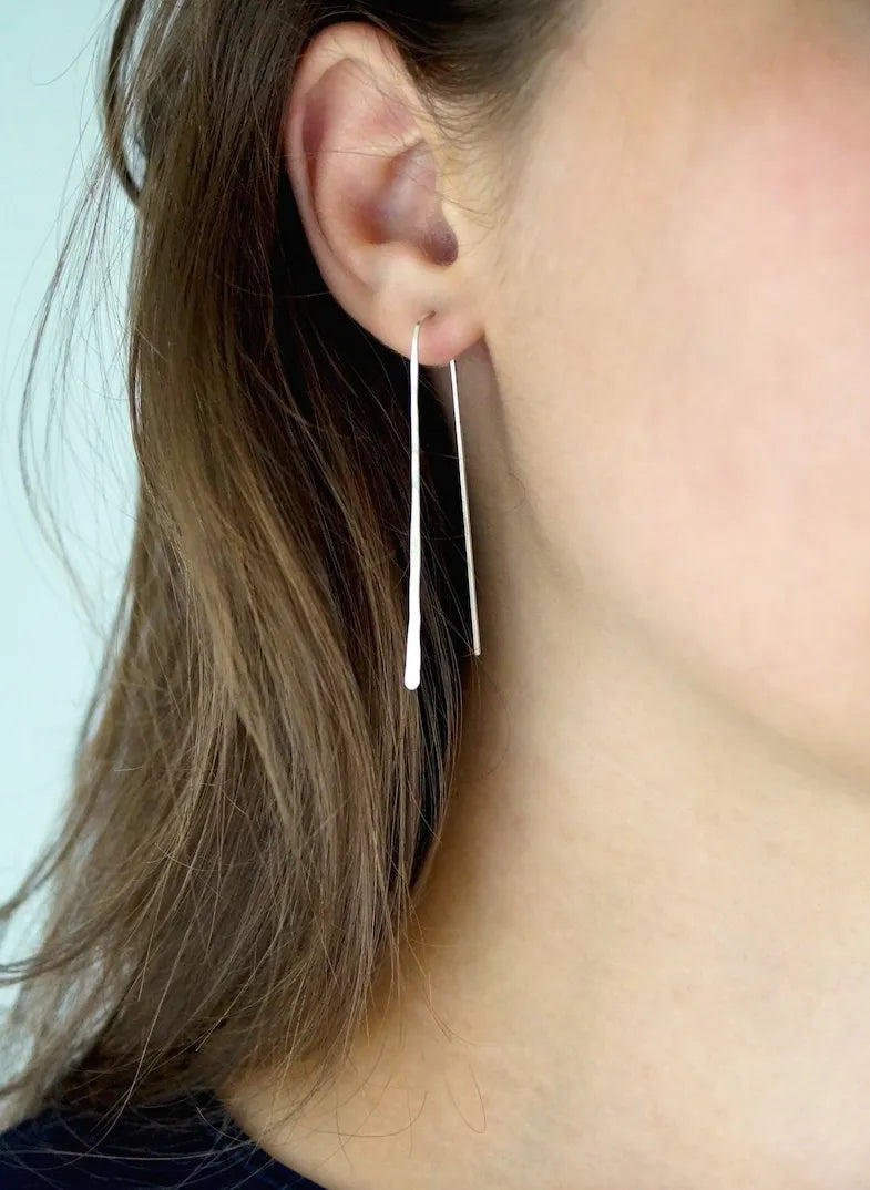 Long Arch Earrings, Gold Fill, Rose Gold Fill, or Sterling Silver