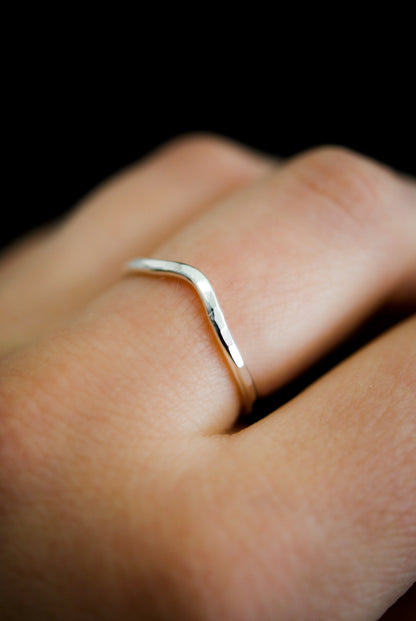 Teardrop Ring, Sterling Silver