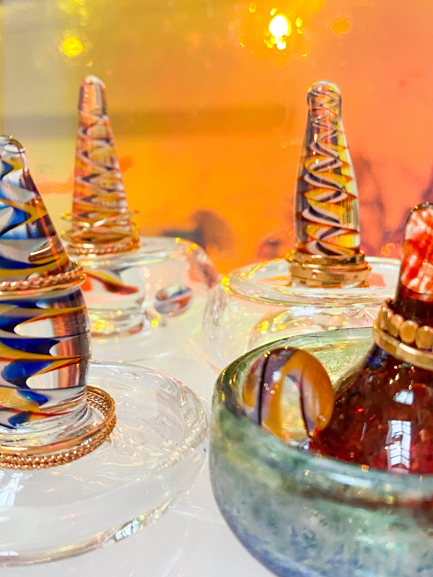 Kinetic Glass Ring Holder