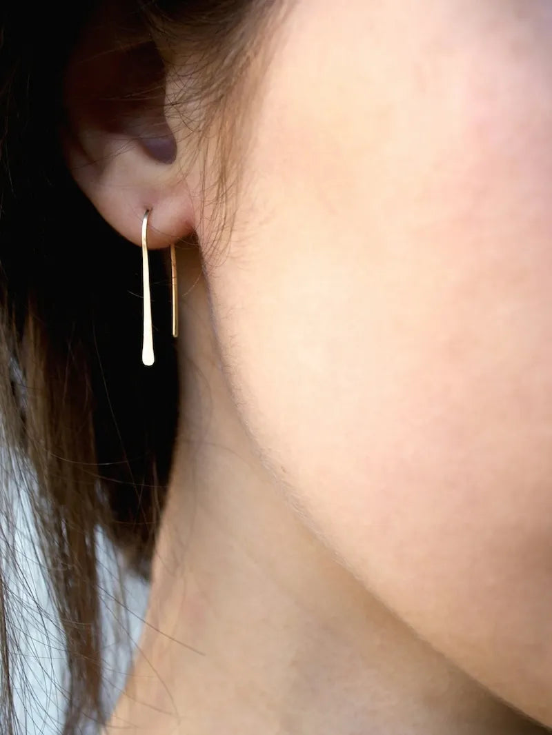 Small Arch Earrings in Solid Gold or Rose Gold
