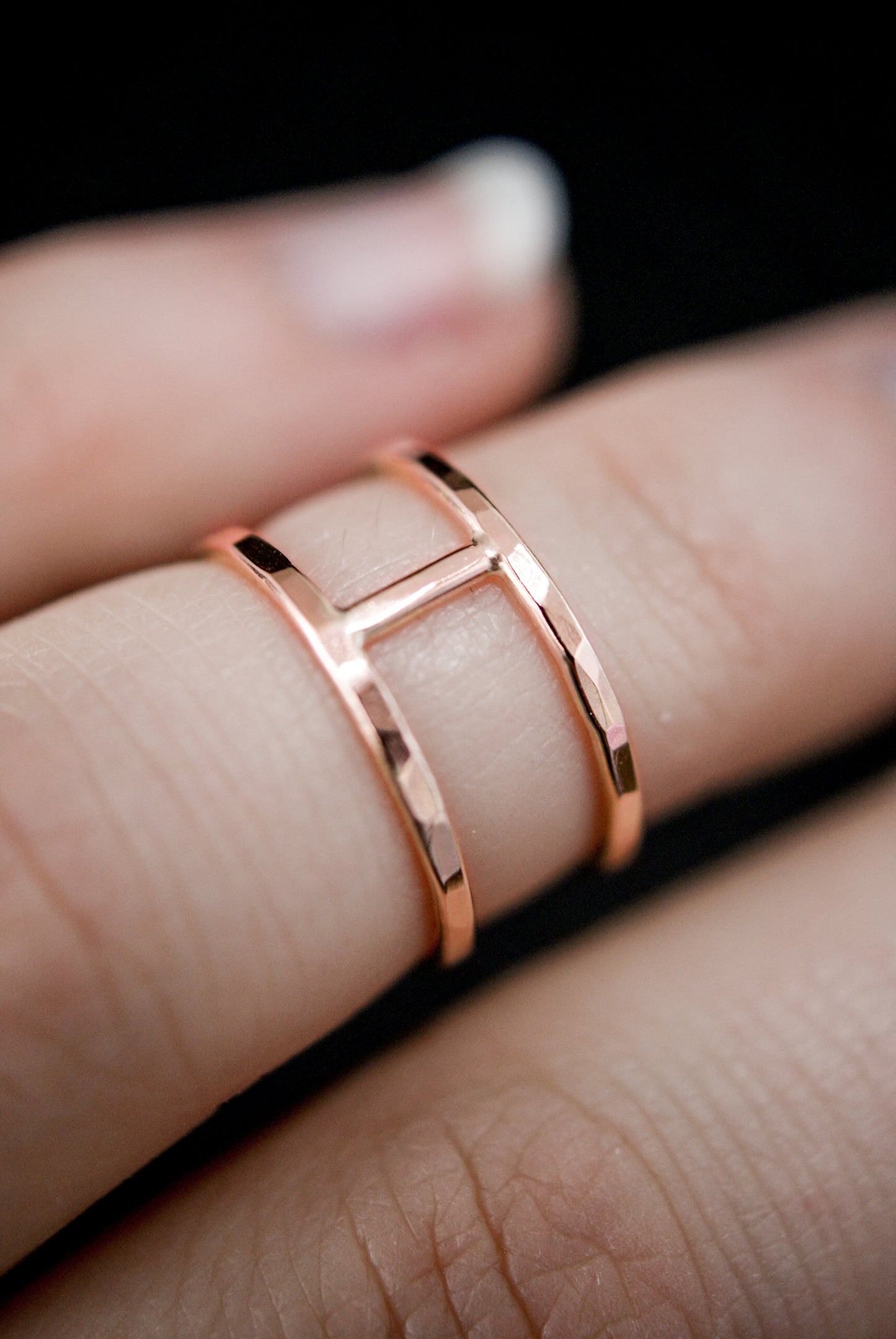 Small Cage Ring, 14K Rose Gold Fill