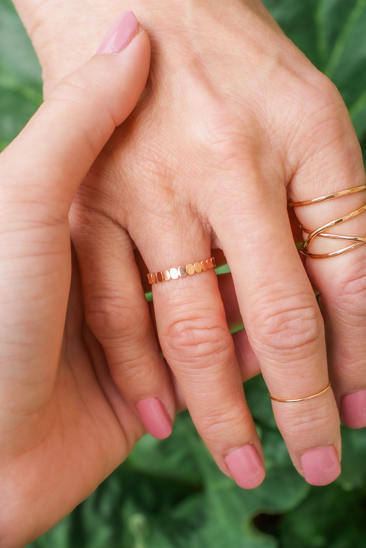 Bead Ring, 14K Rose Gold Fill