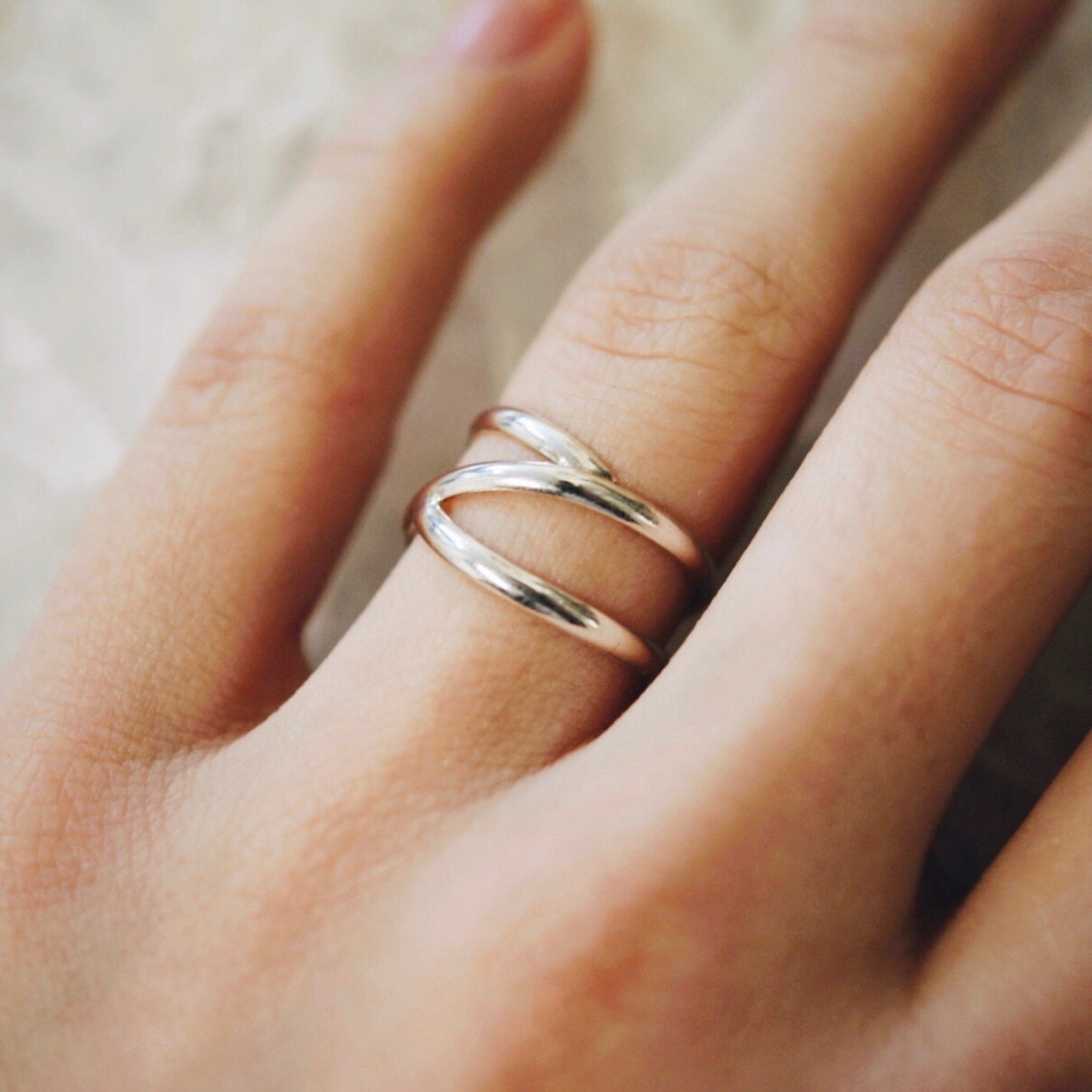 Branch Ring, Sterling Silver