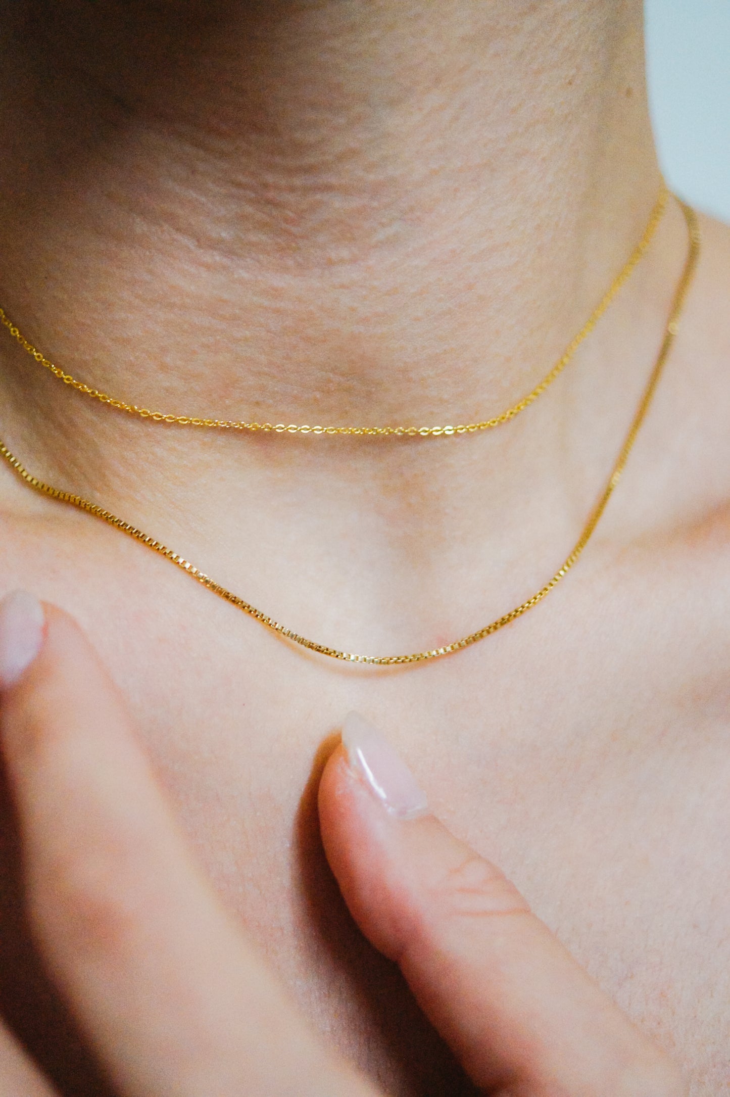 Choker Layering Necklace Set in Gold Fill