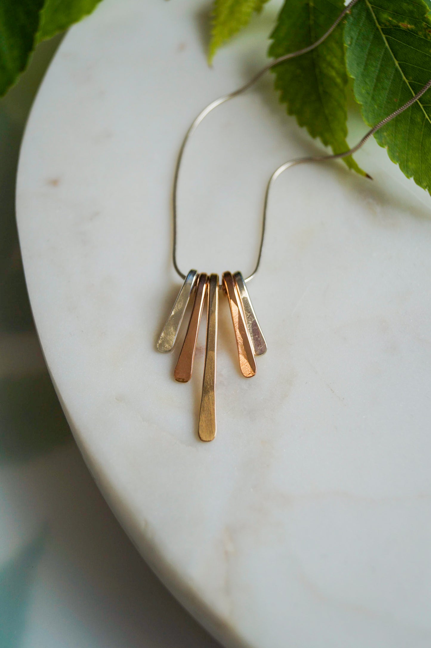 Mini Sunburst Necklace, Gold Fill, Rose Gold Fill, or Sterling Silver
