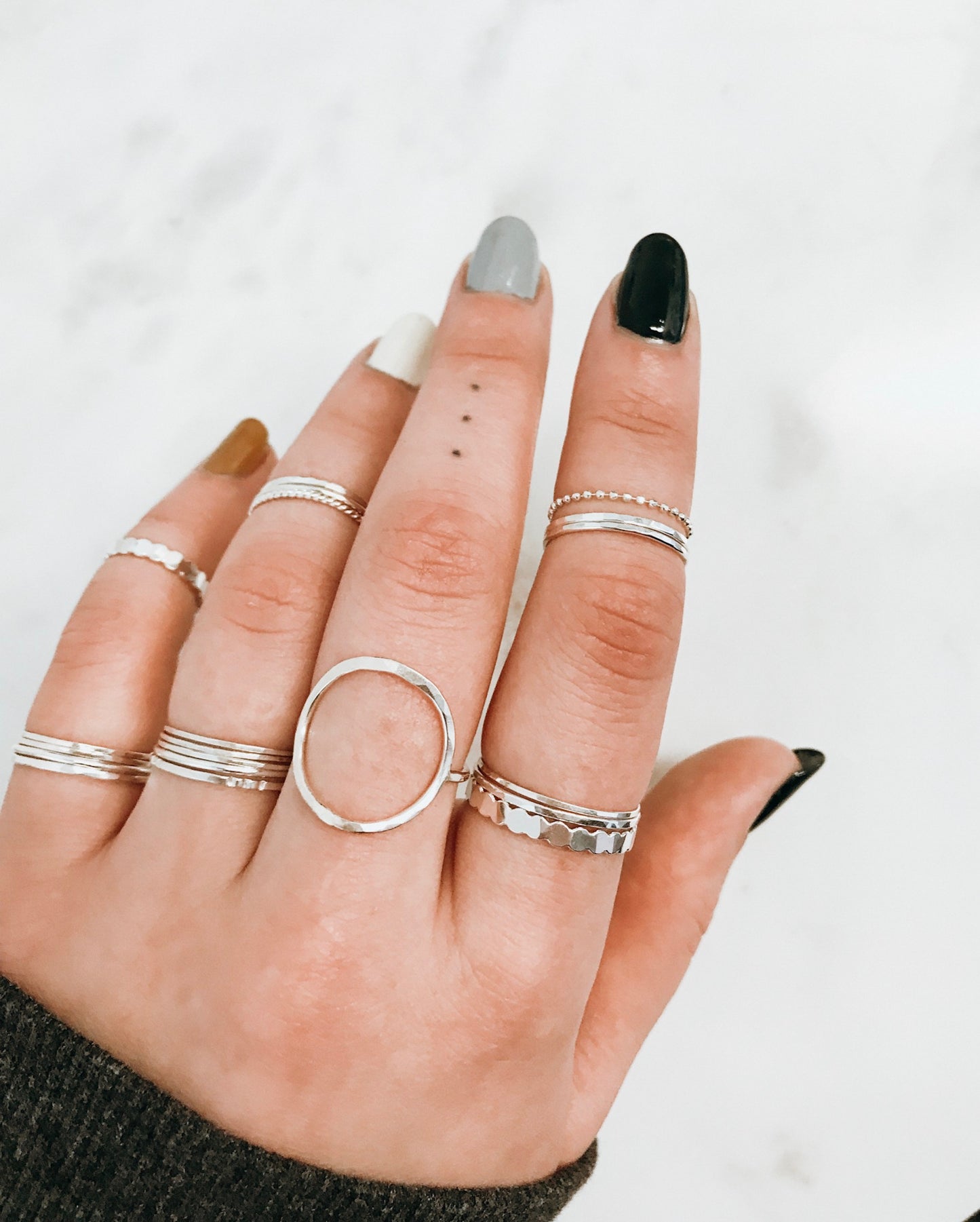 Circle Ring, Sterling Silver