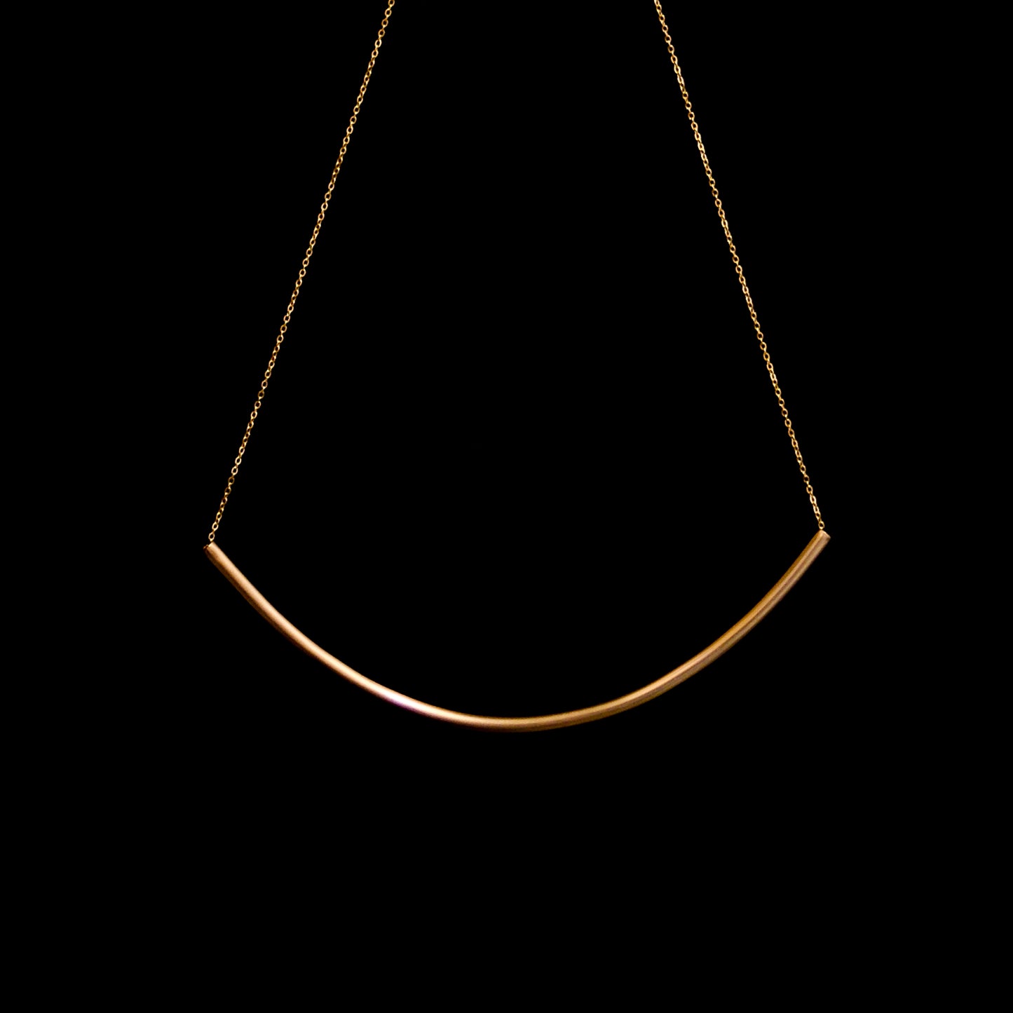 Arc Necklace, Gold Fill or Sterling Silver