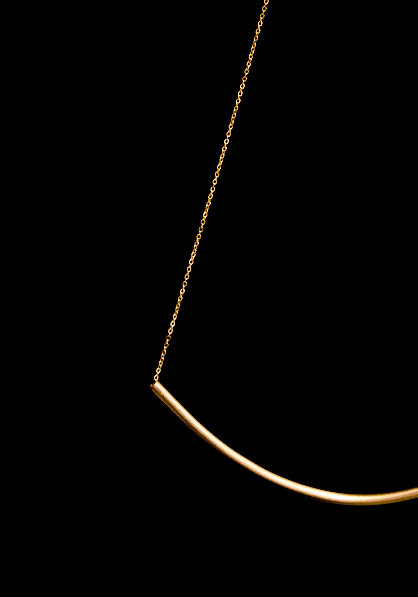 Arc Necklace, Gold Fill or Sterling Silver