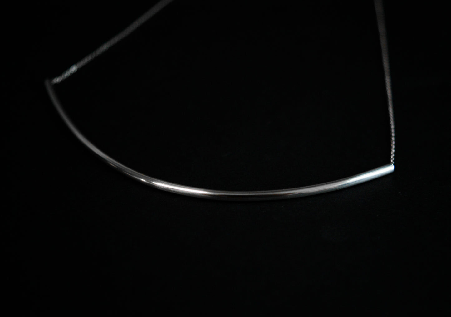 Arc Necklace, Gold Fill or Sterling Silver
