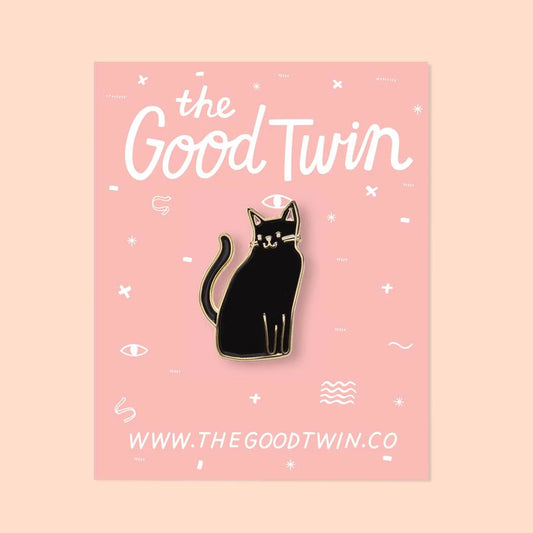 Black Cat Enamel Pin