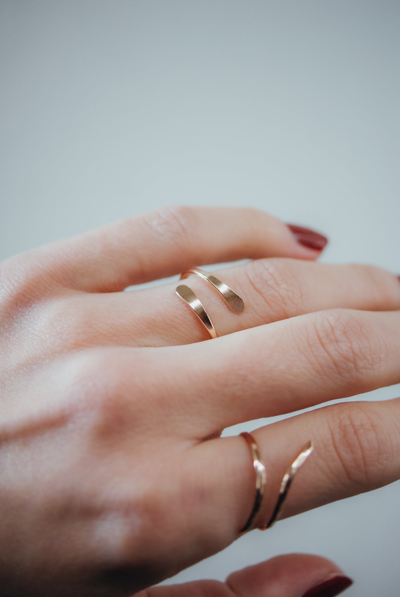 Sunburst Ring, Solid 14K Rose Gold