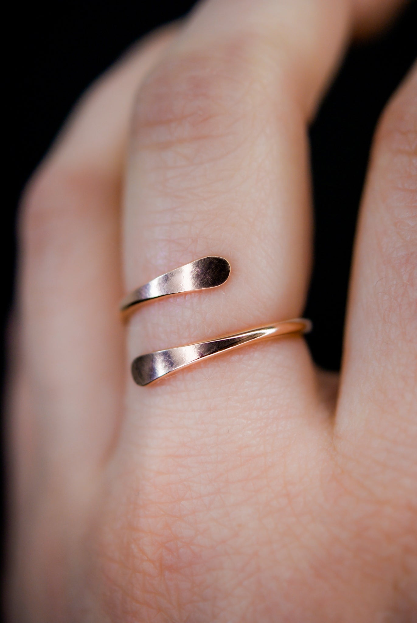 Sunburst Ring, Solid 14K Rose Gold