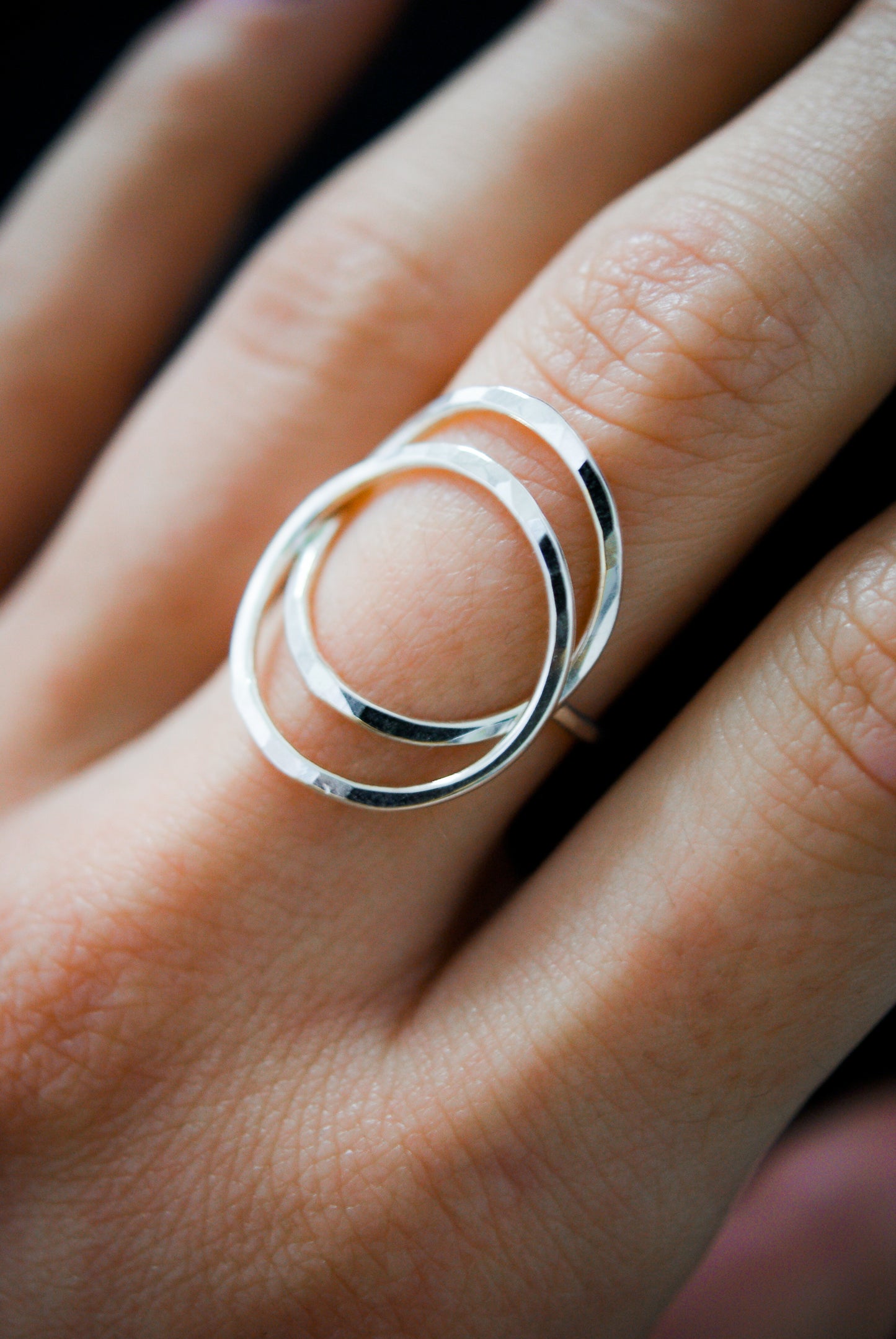 Eclipse Ring, Sterling Silver