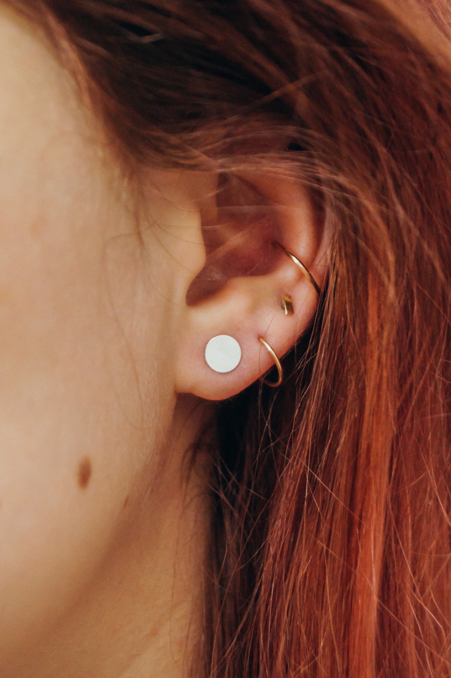 Dot Stud Earrings, Gold Fill, Rose Gold Fill or Sterling Silver