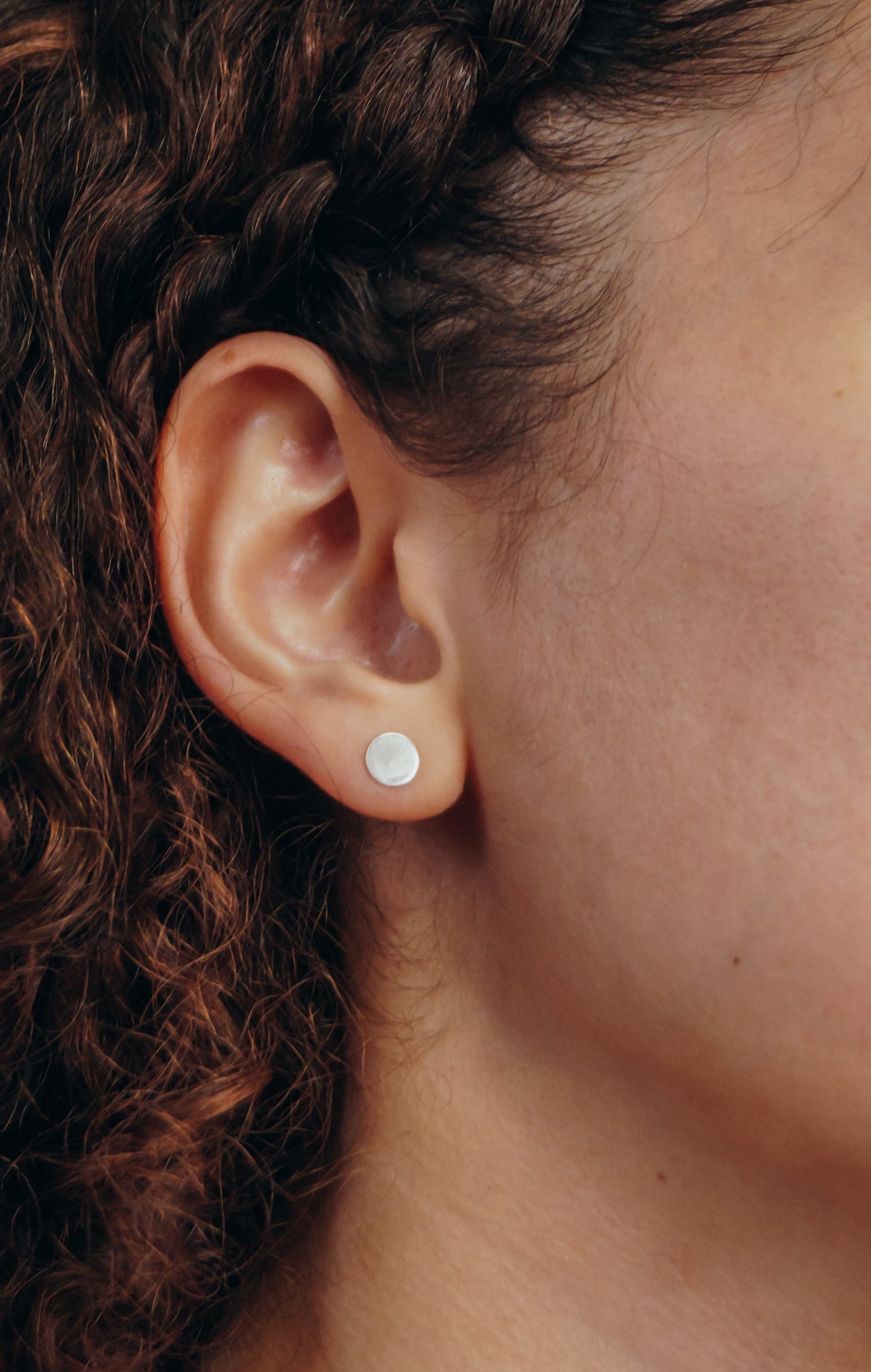 Dot Stud Earrings in Solid Gold or Rose Gold
