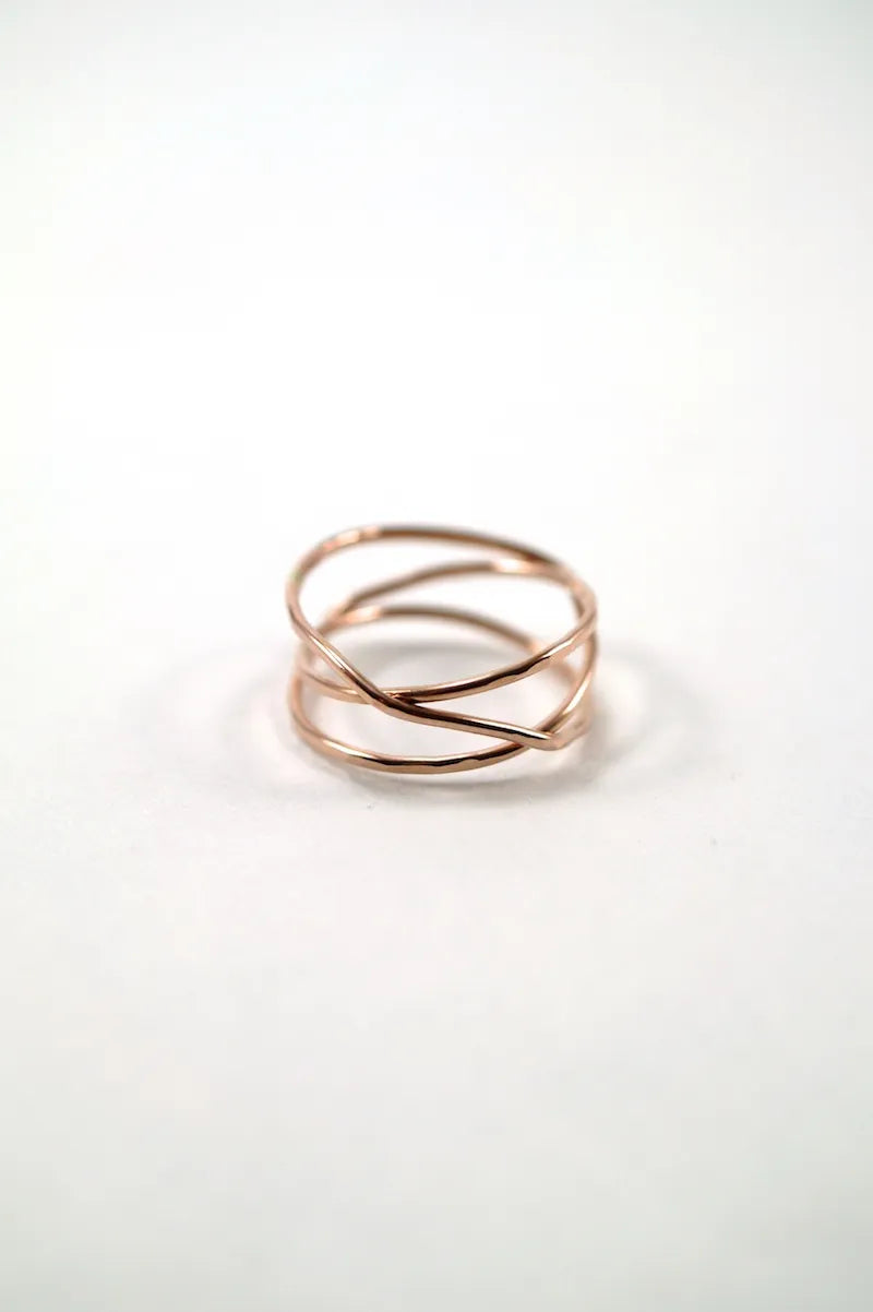 Wraparound Ring, 14K Rose Gold Fill