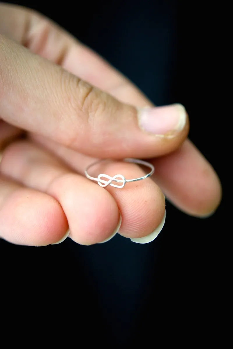 Infinity Knot Ring, Sterling Silver