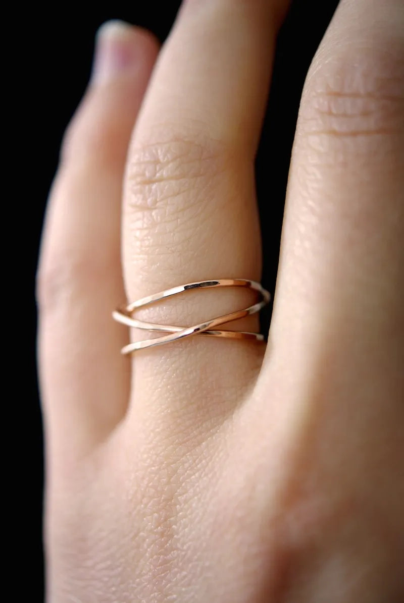 Wraparound Ring, 14K Rose Gold Fill