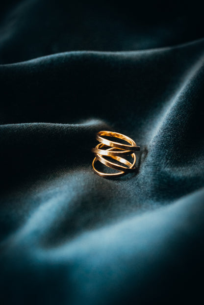 Ribbon Wraparound Ring, 14K Gold Fill