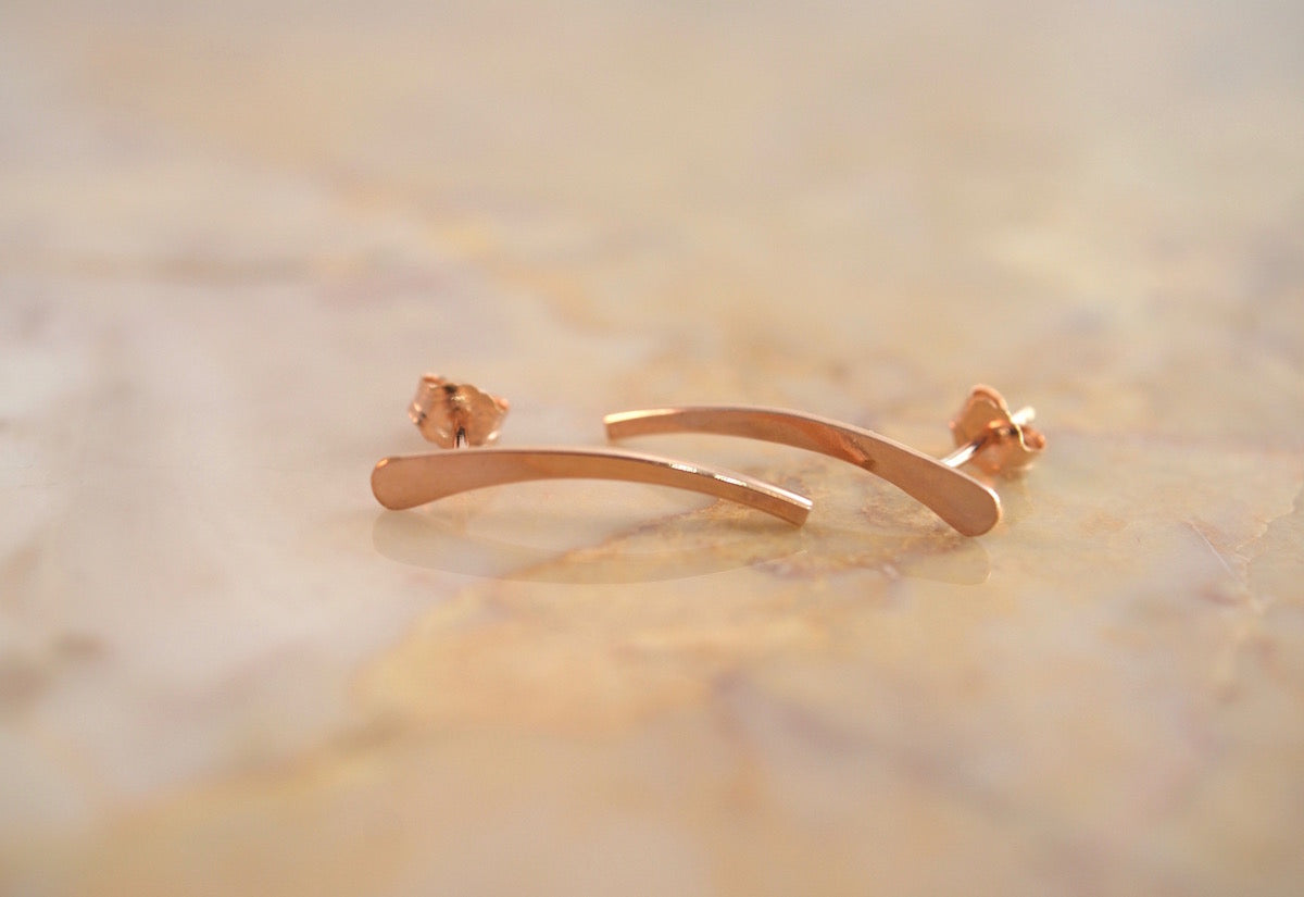 Ear Climber Earring, Gold Fill, Rose Gold Fill, or Sterling Silver