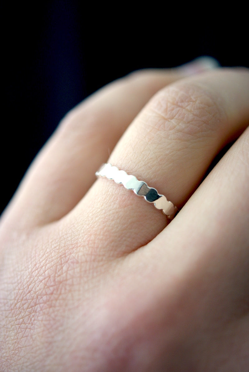 Bead Ring, Sterling Silver