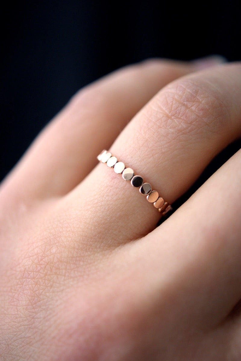 Bead Ring, 14K Rose Gold Fill