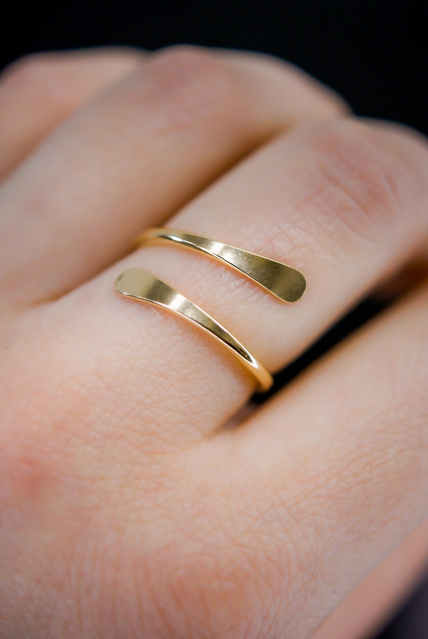 Sunburst Ring, Solid 14K Gold