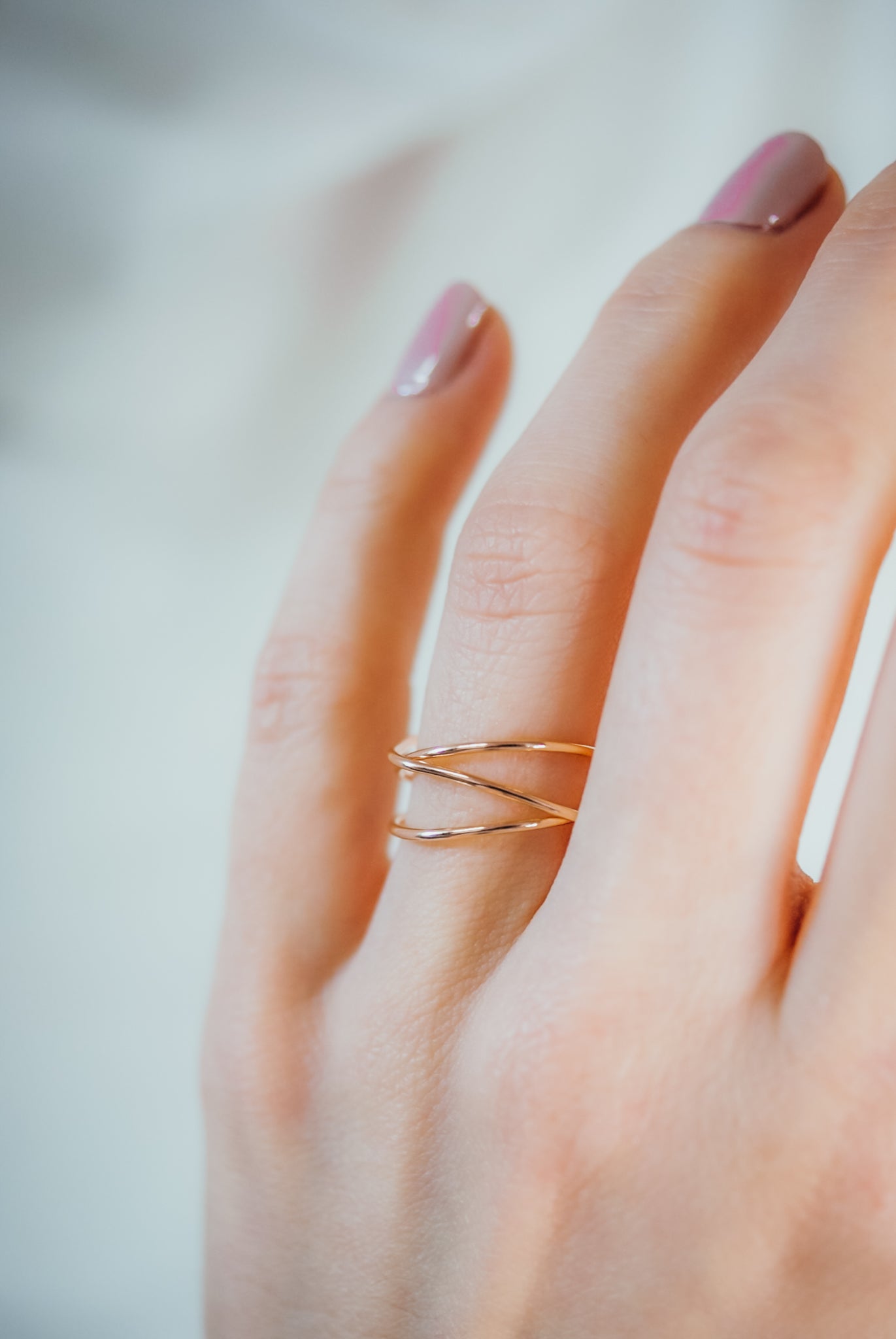 Wraparound Ring, Solid 14K Gold