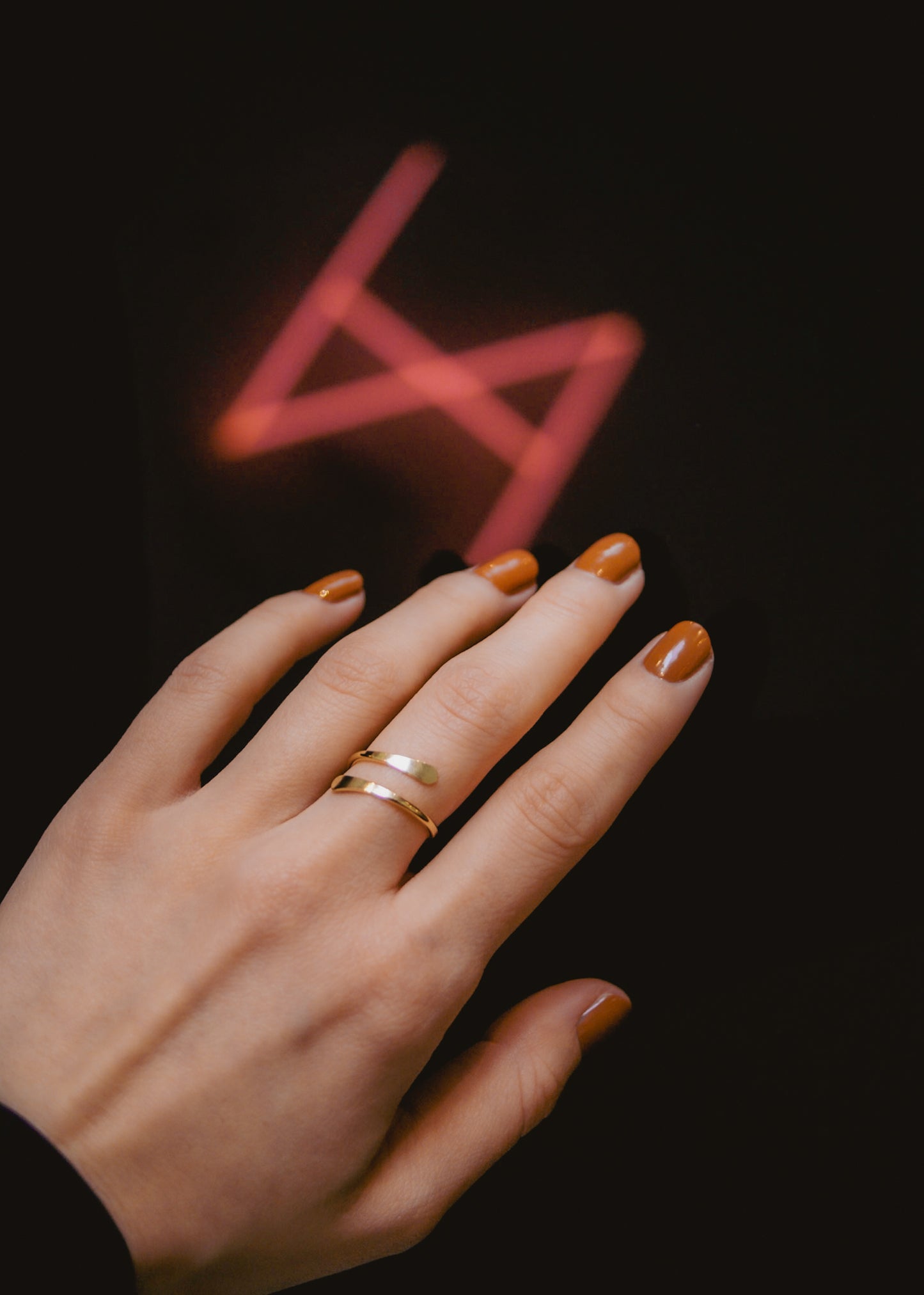 Sunburst Ring, Solid 14K Gold