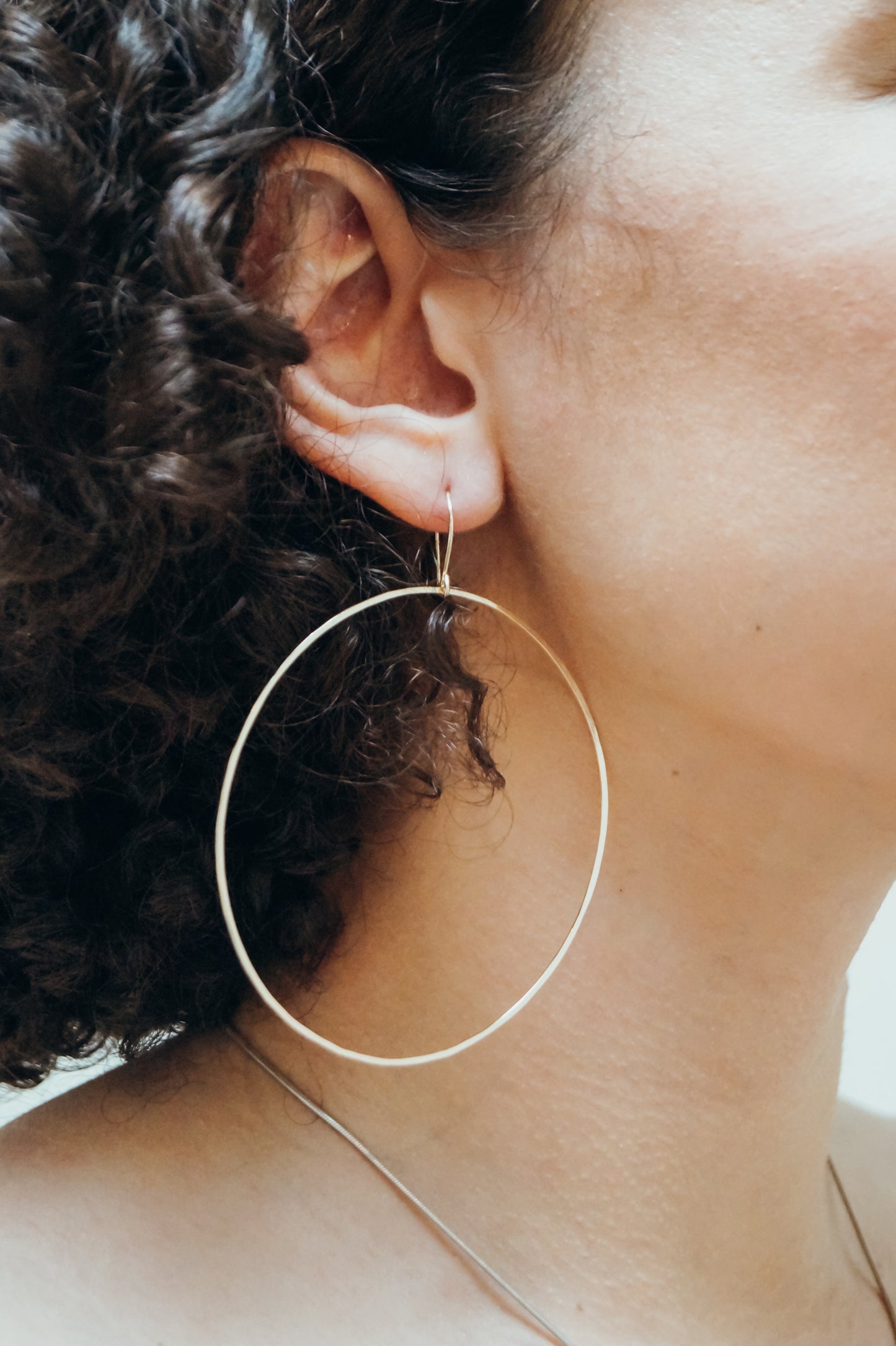 Full Circle Hoop Earrings, Gold Fill, Rose Gold Fill, or Sterling Silver