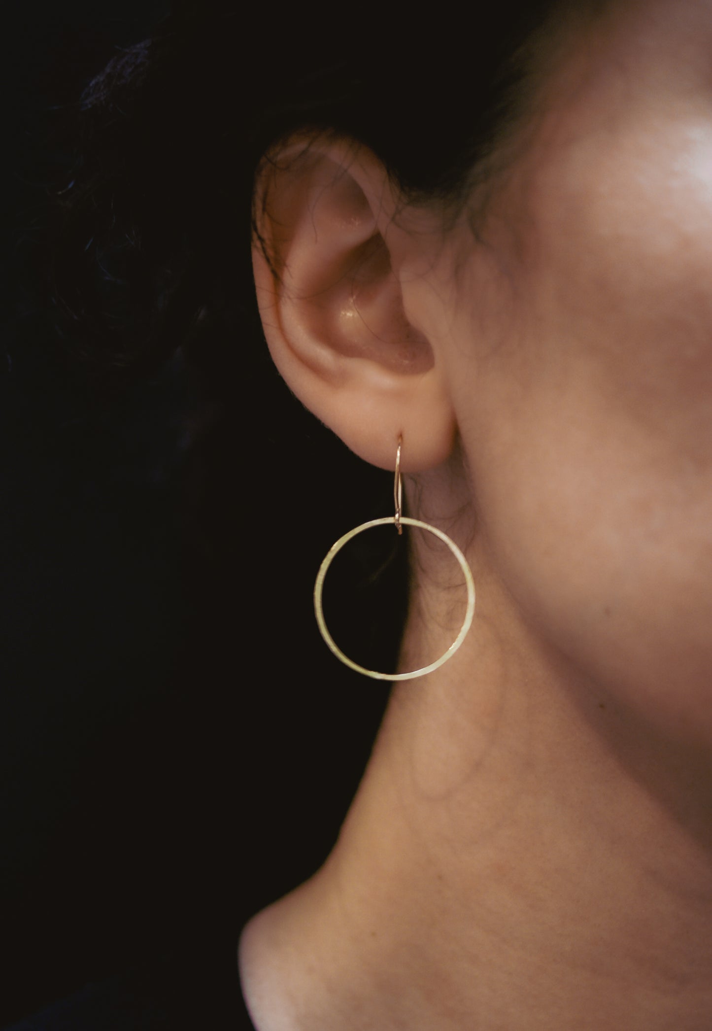 Full Circle Hoop Earrings, Gold Fill, Rose Gold Fill, or Sterling Silver