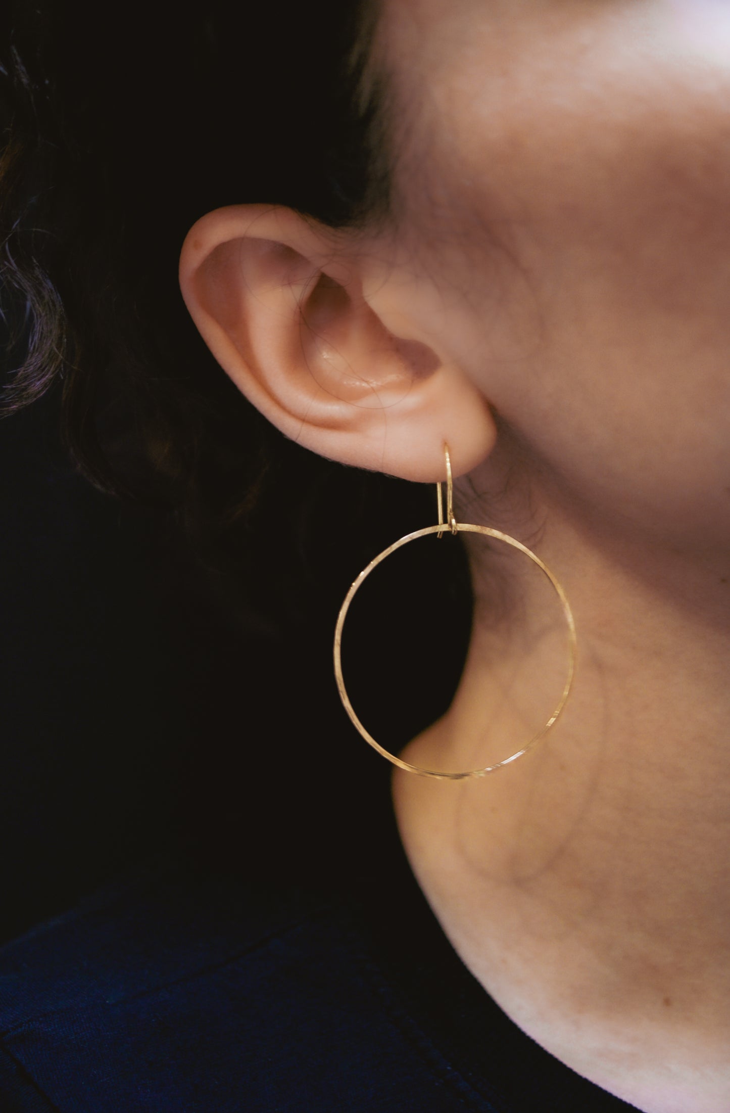 Full Circle Hoop Earrings, Gold Fill, Rose Gold Fill, or Sterling Silver