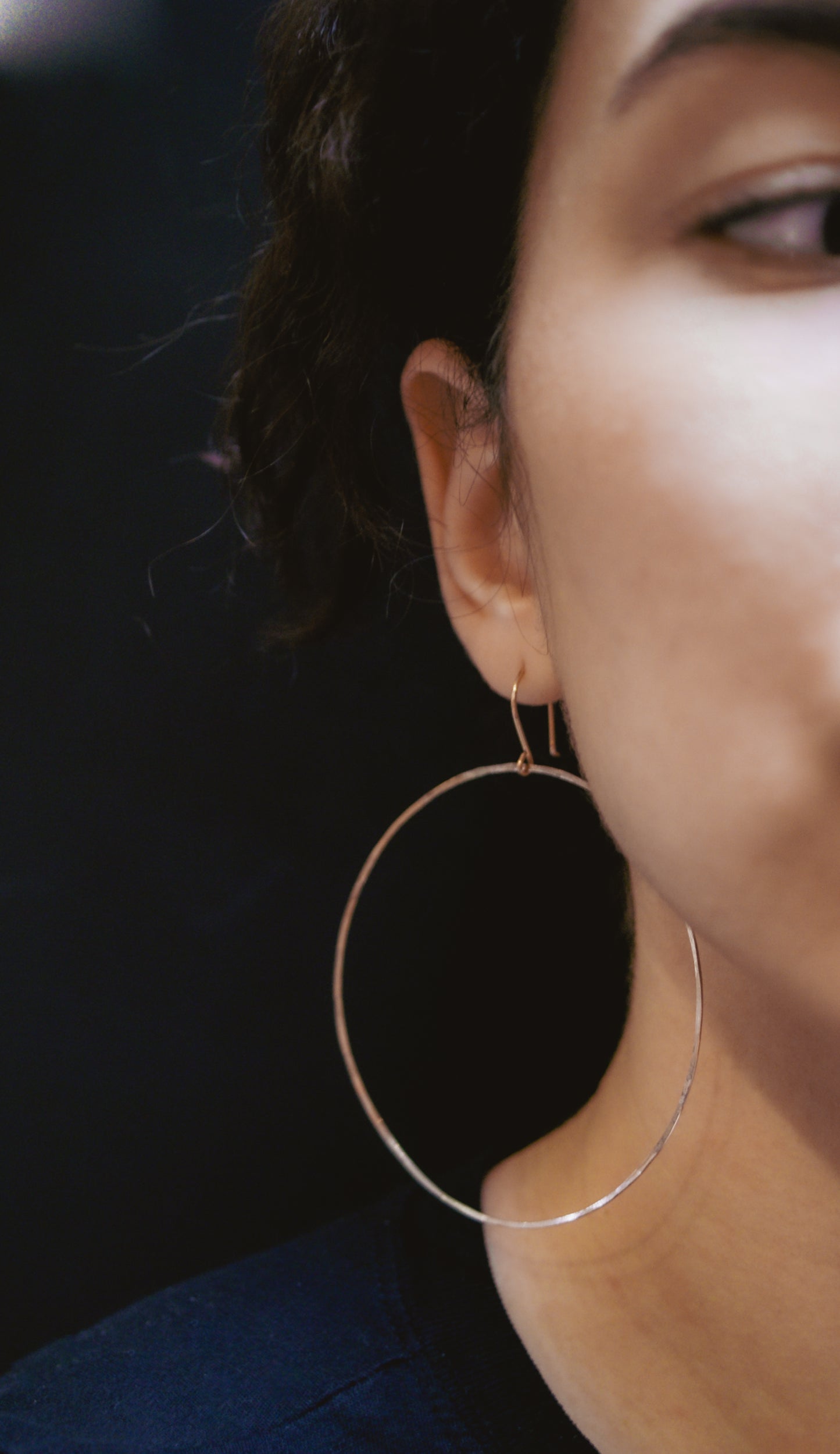 Full Circle Hoop Earrings, Gold Fill, Rose Gold Fill, or Sterling Silver