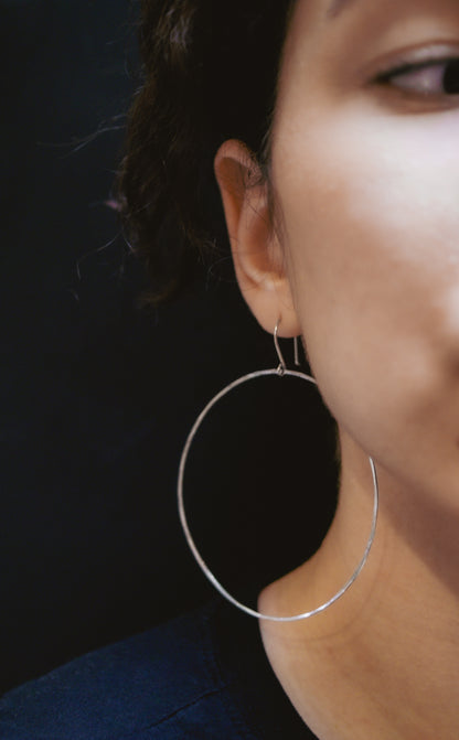 Full Circle Hoop Earrings, Gold Fill, Rose Gold Fill, or Sterling Silver